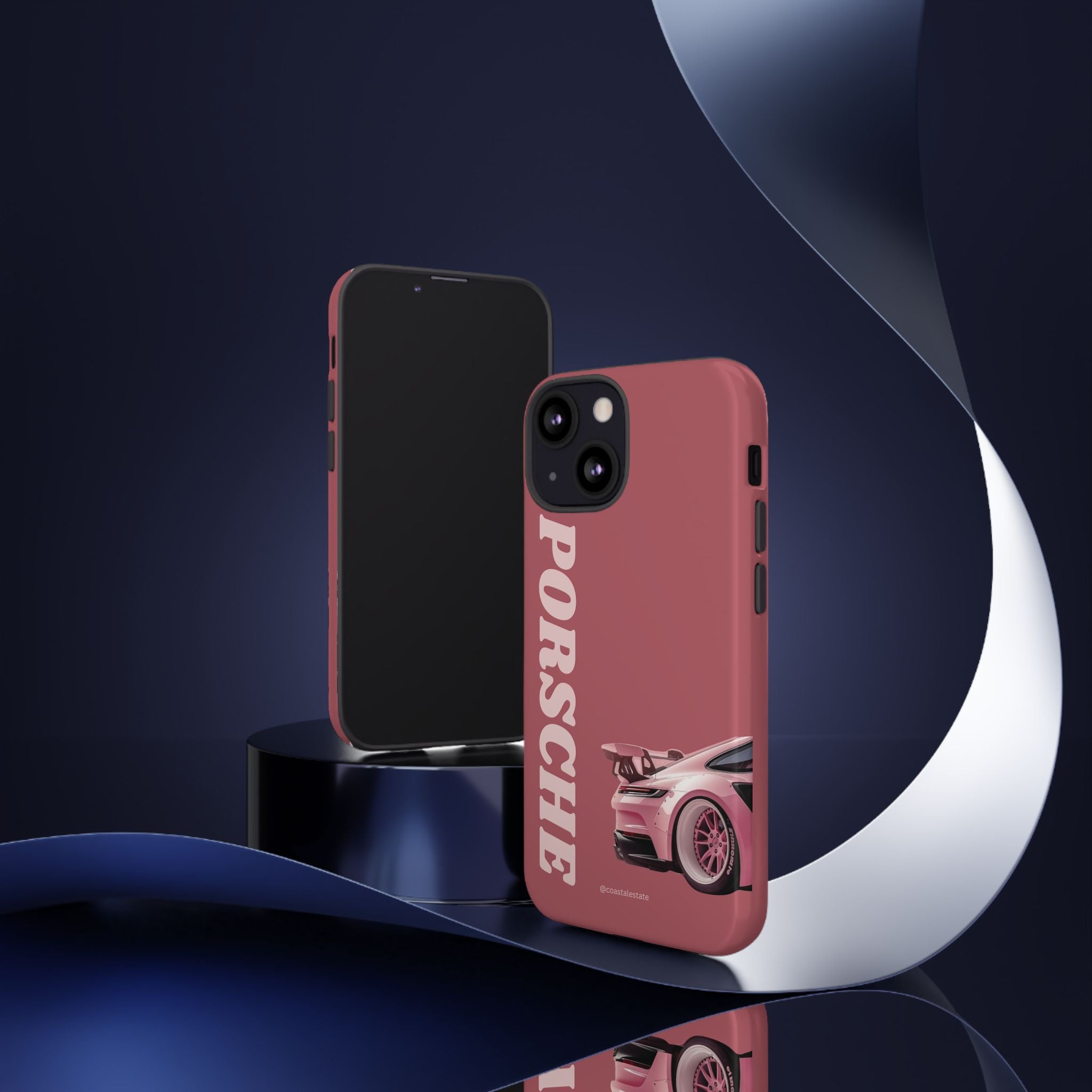Pink Porsche Graphic Tough Case | Sport Car Phone Cover
