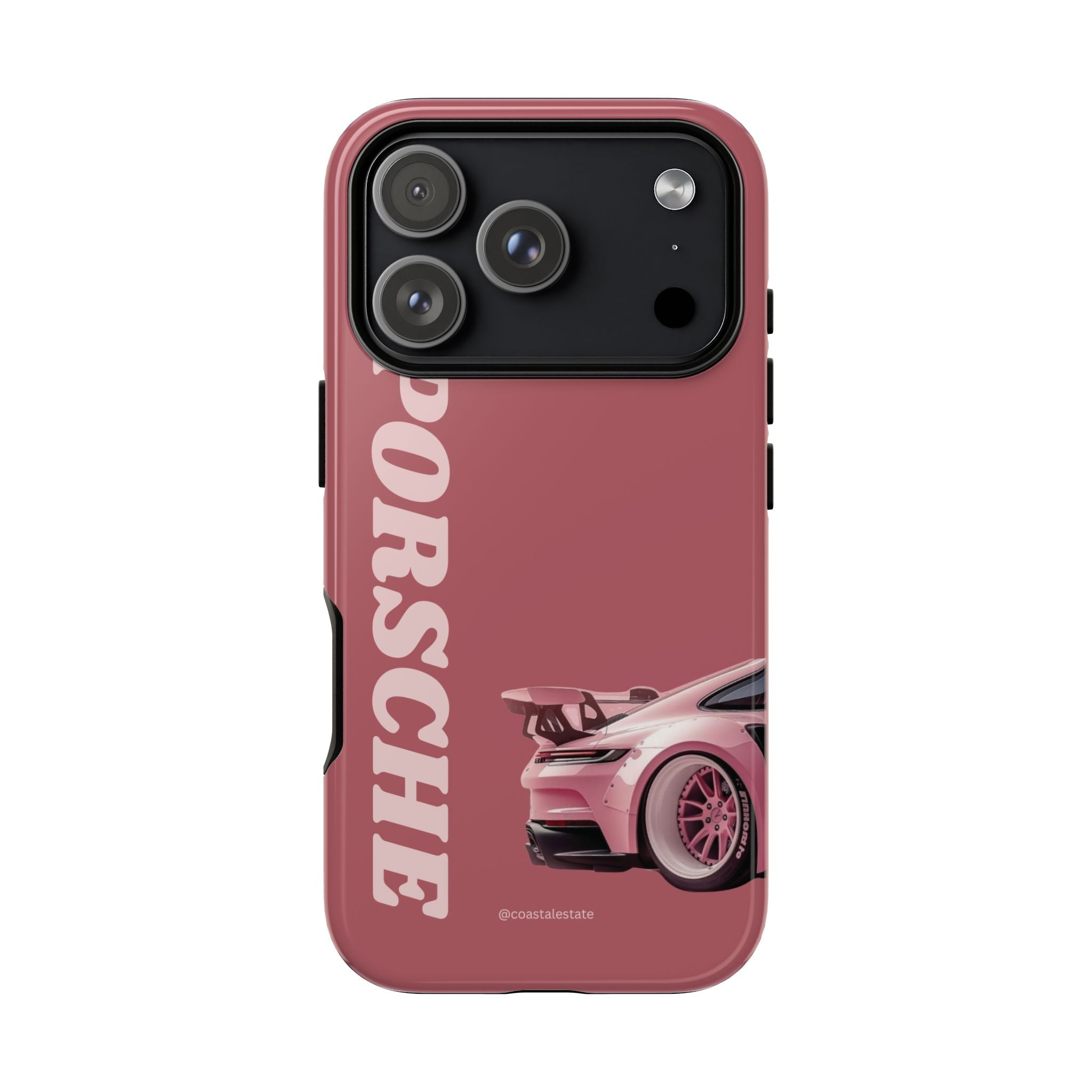 Pink Porsche Graphic Tough Case | Sport Car Phone Cover