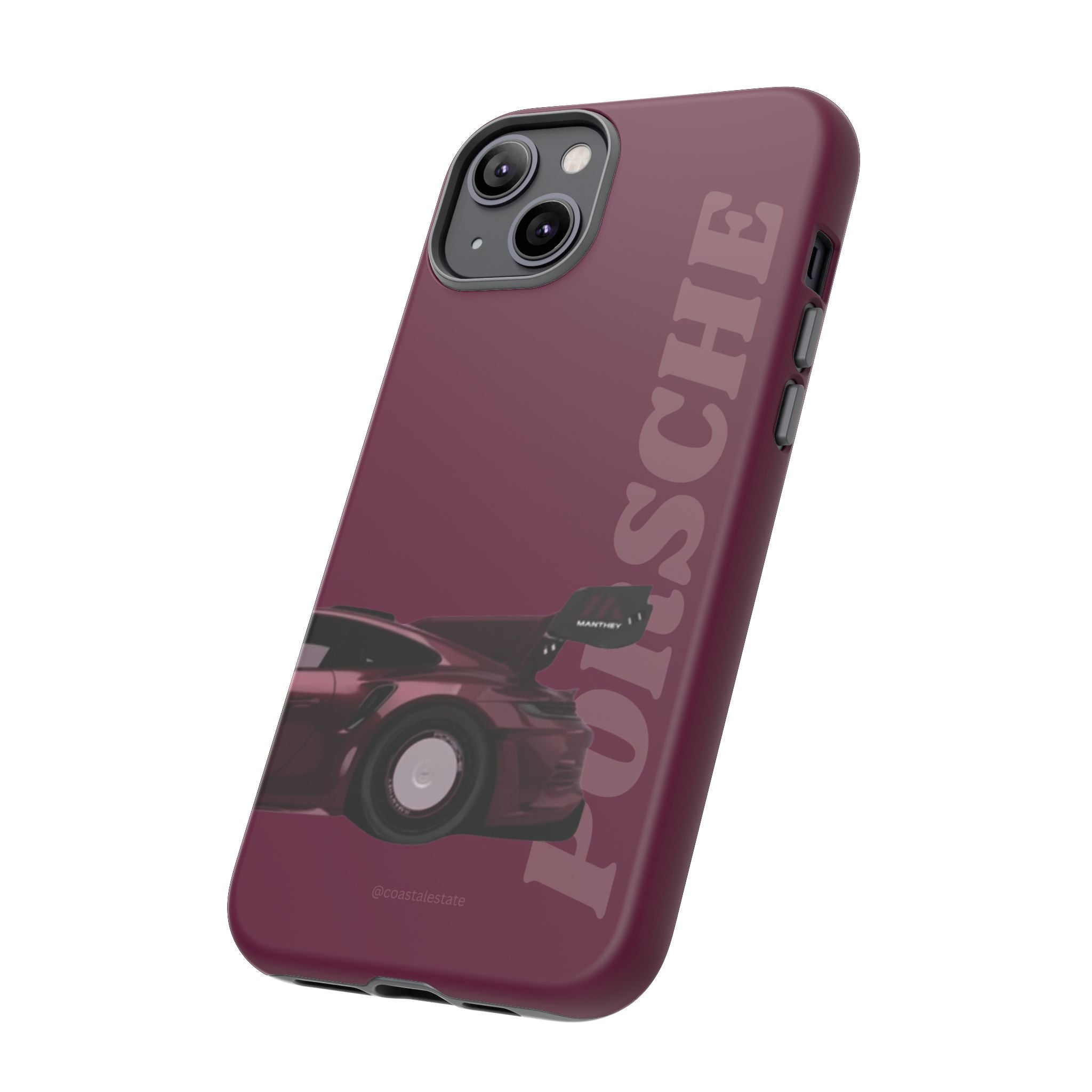 Burgundy Porsche Rear Profile Phone Case | Tough Cases