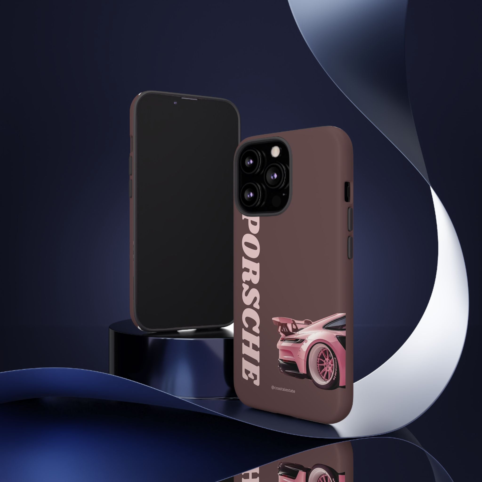 Pink Porsche Illustration Phone Case | iPhone Samsung