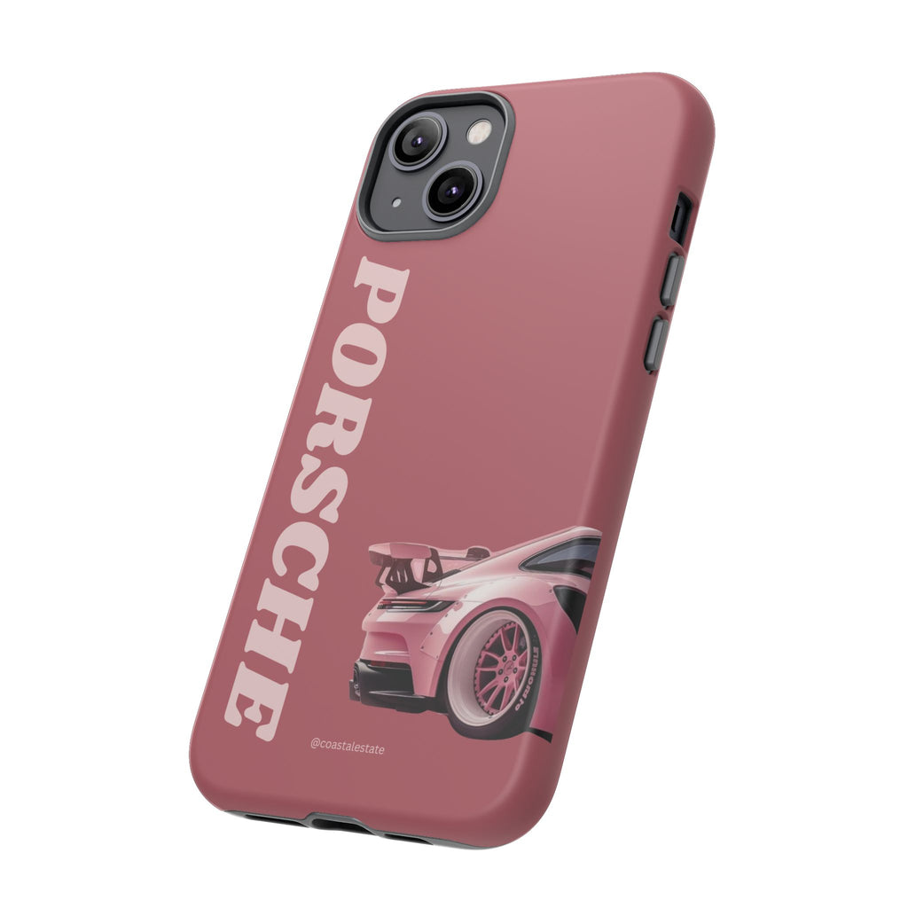 Pink Porsche Graphic Tough Case | Sport Car Phone Cover