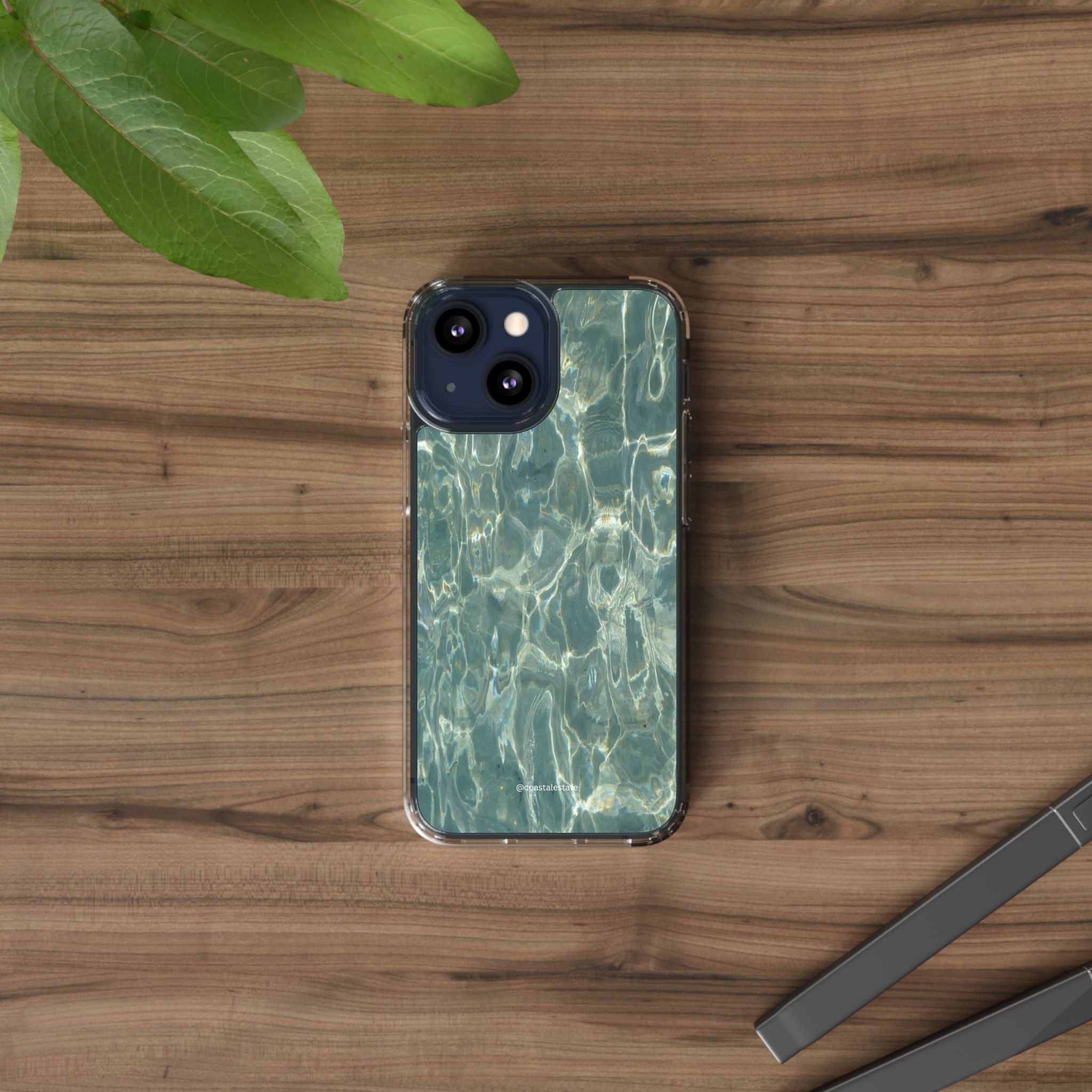 Clear Case — Aqua Pool Water Pattern Phone Case