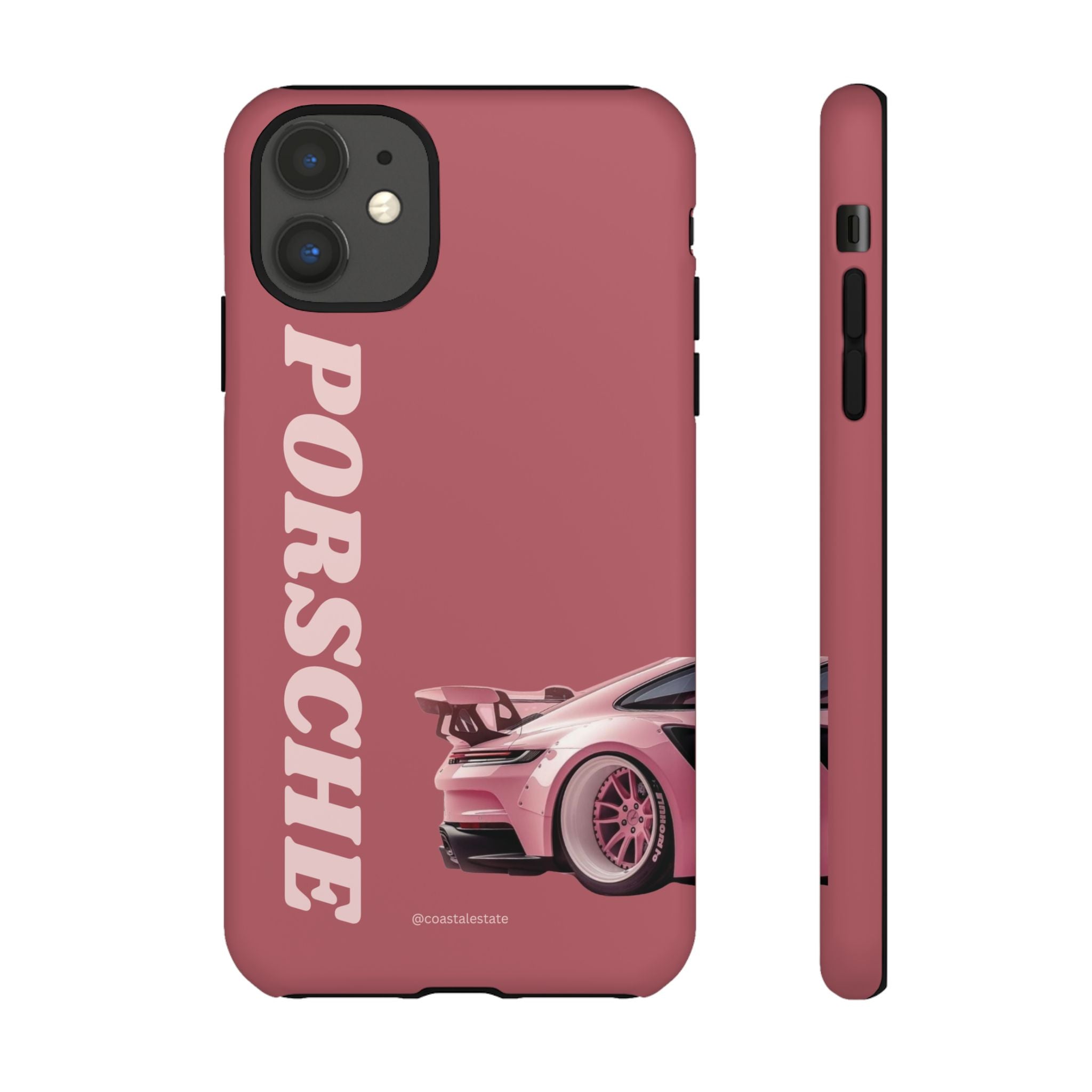 Pink Porsche Graphic Tough Case | Sport Car Phone Cover