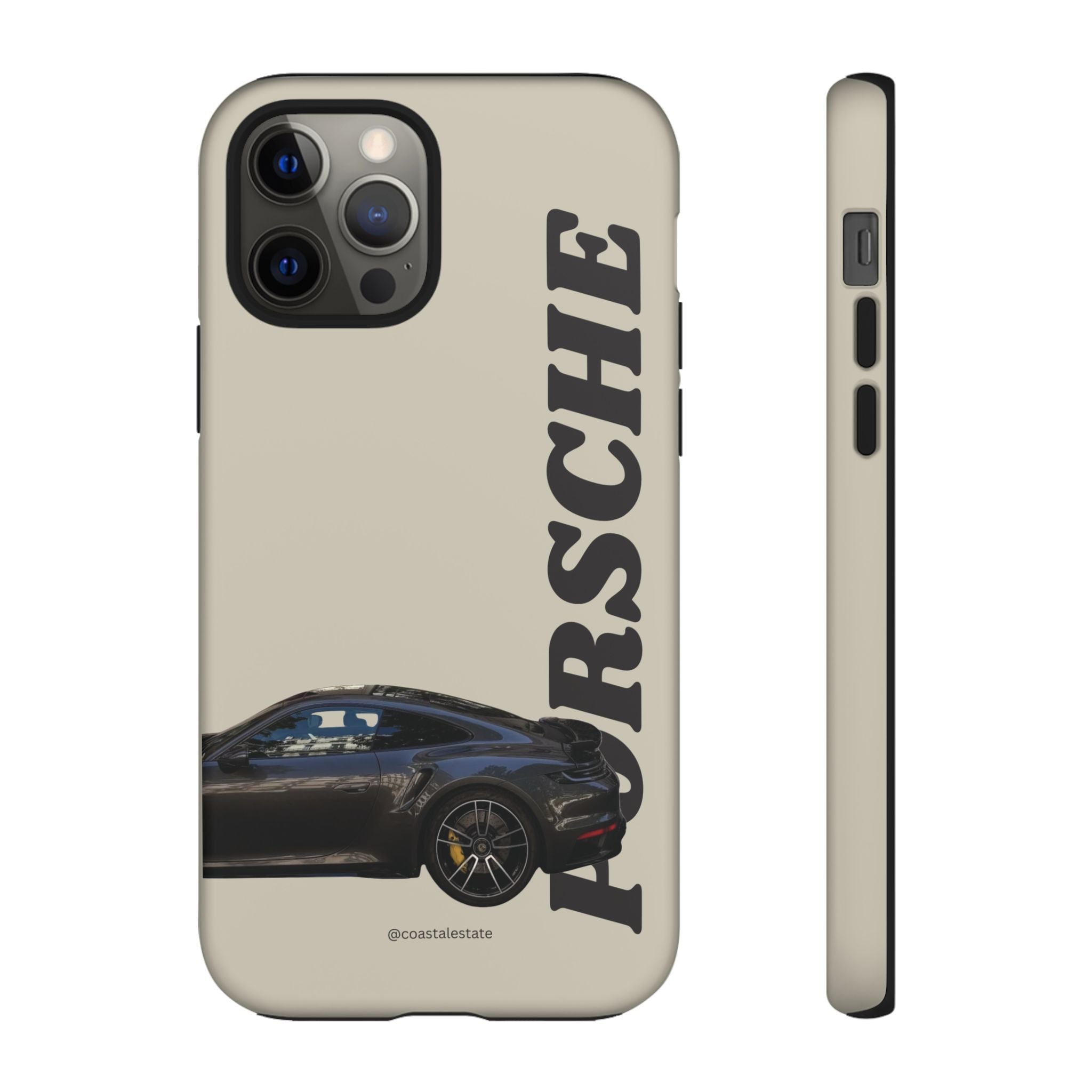 Black Porsche Side Profile Phone Case | Tough Protective Phone Case