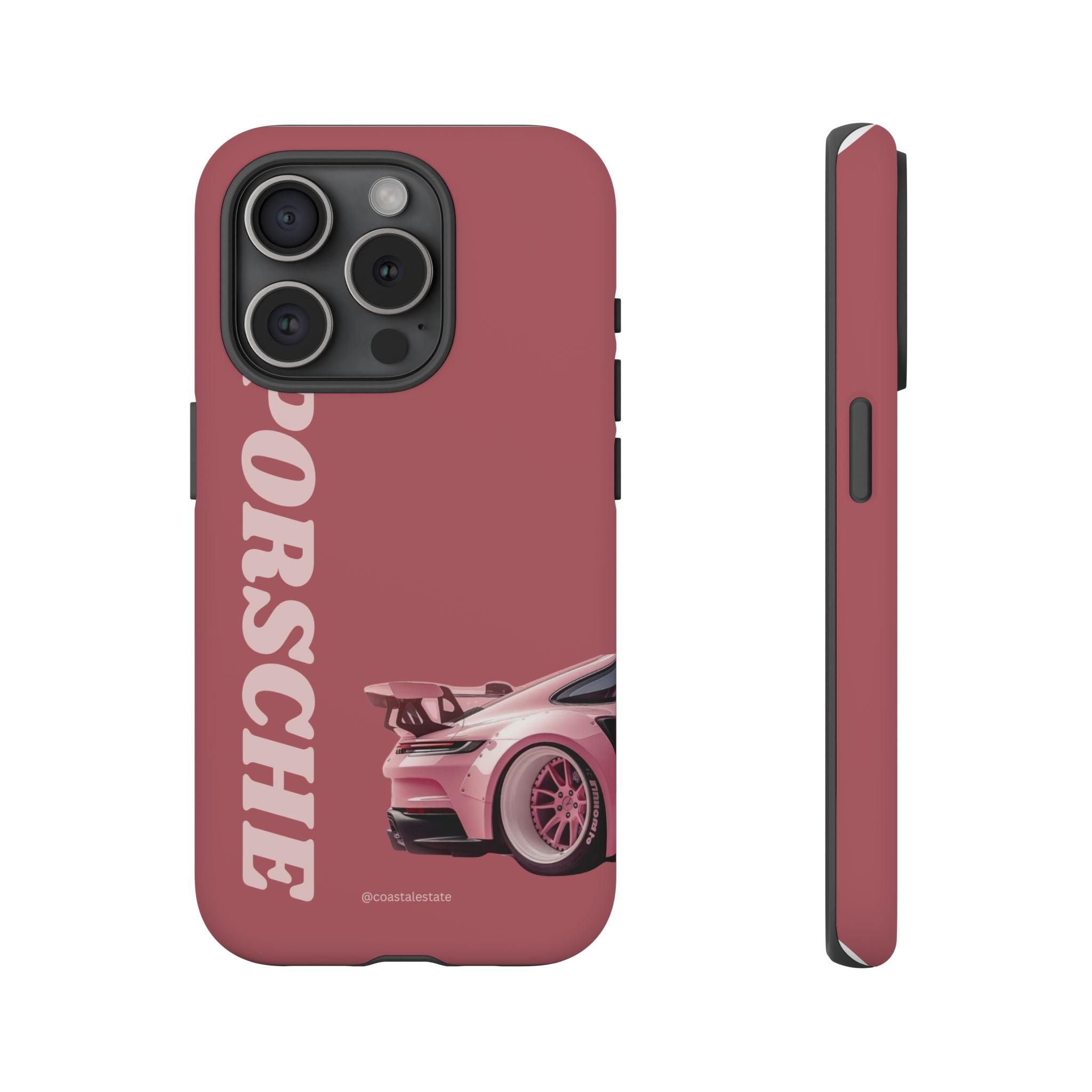 Pink Porsche Graphic Tough Case | Sport Car Phone Cover