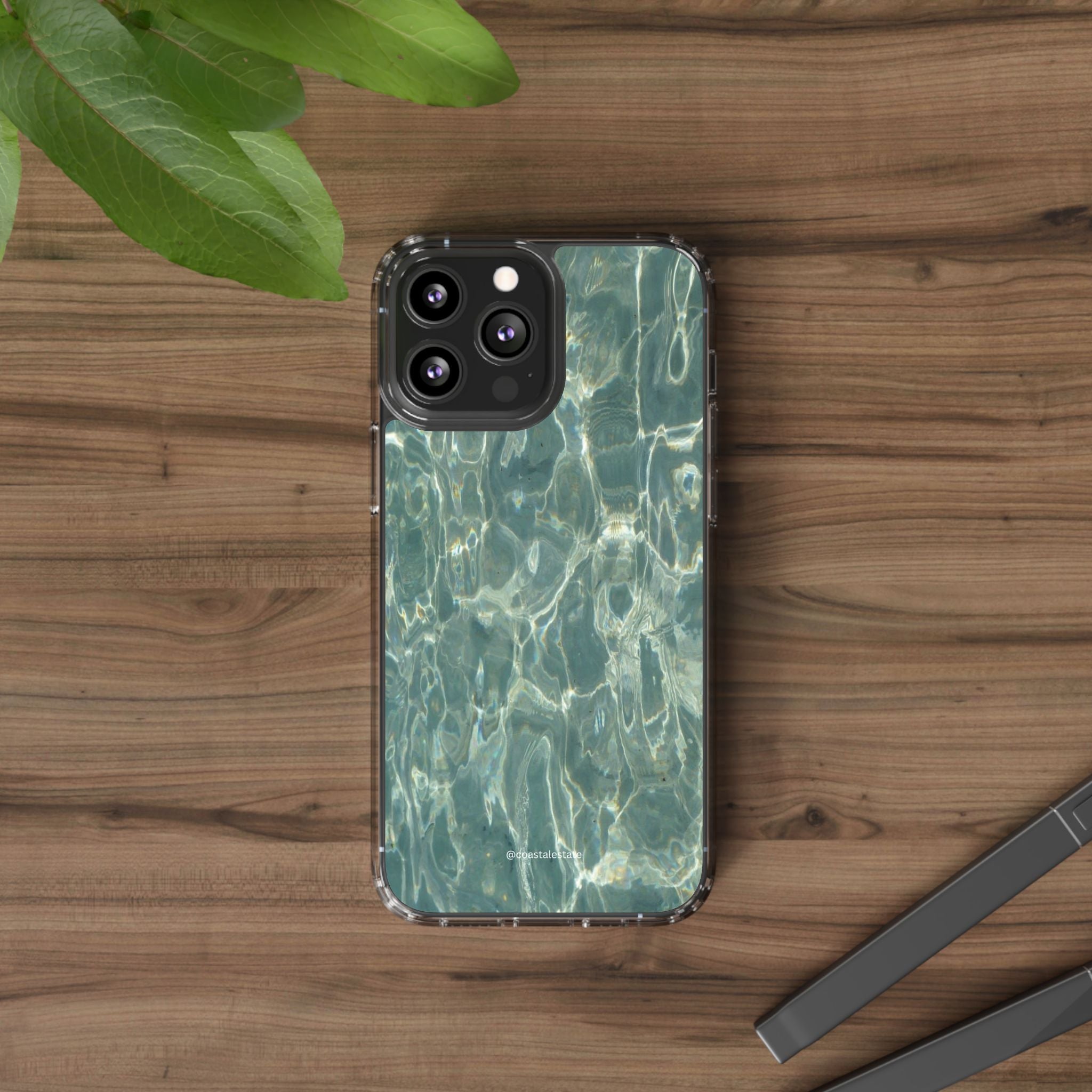 Clear Case — Aqua Pool Water Pattern Phone Case