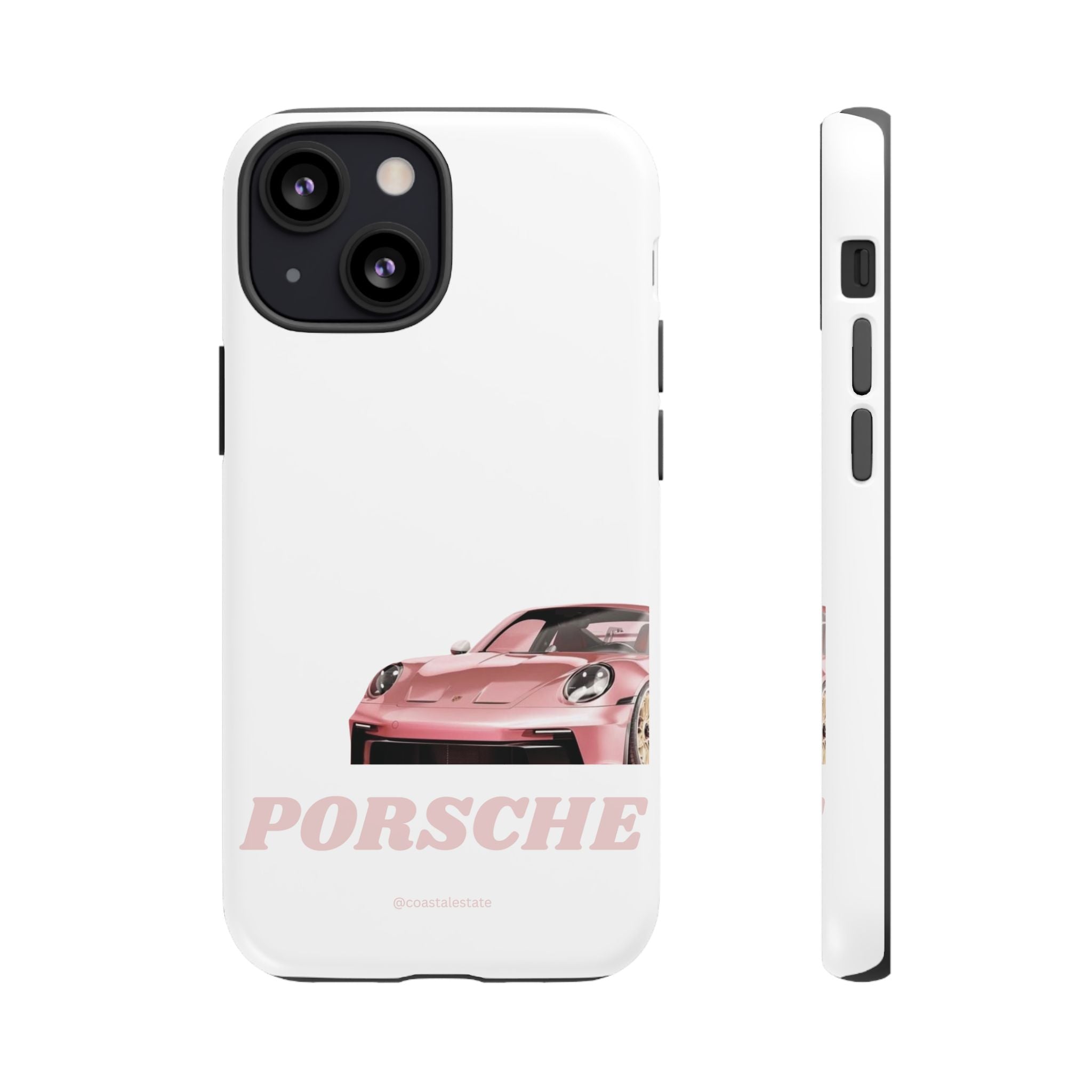Porsche Pink Sports Car Phone Case - Stylish Automotive iPhone Cover