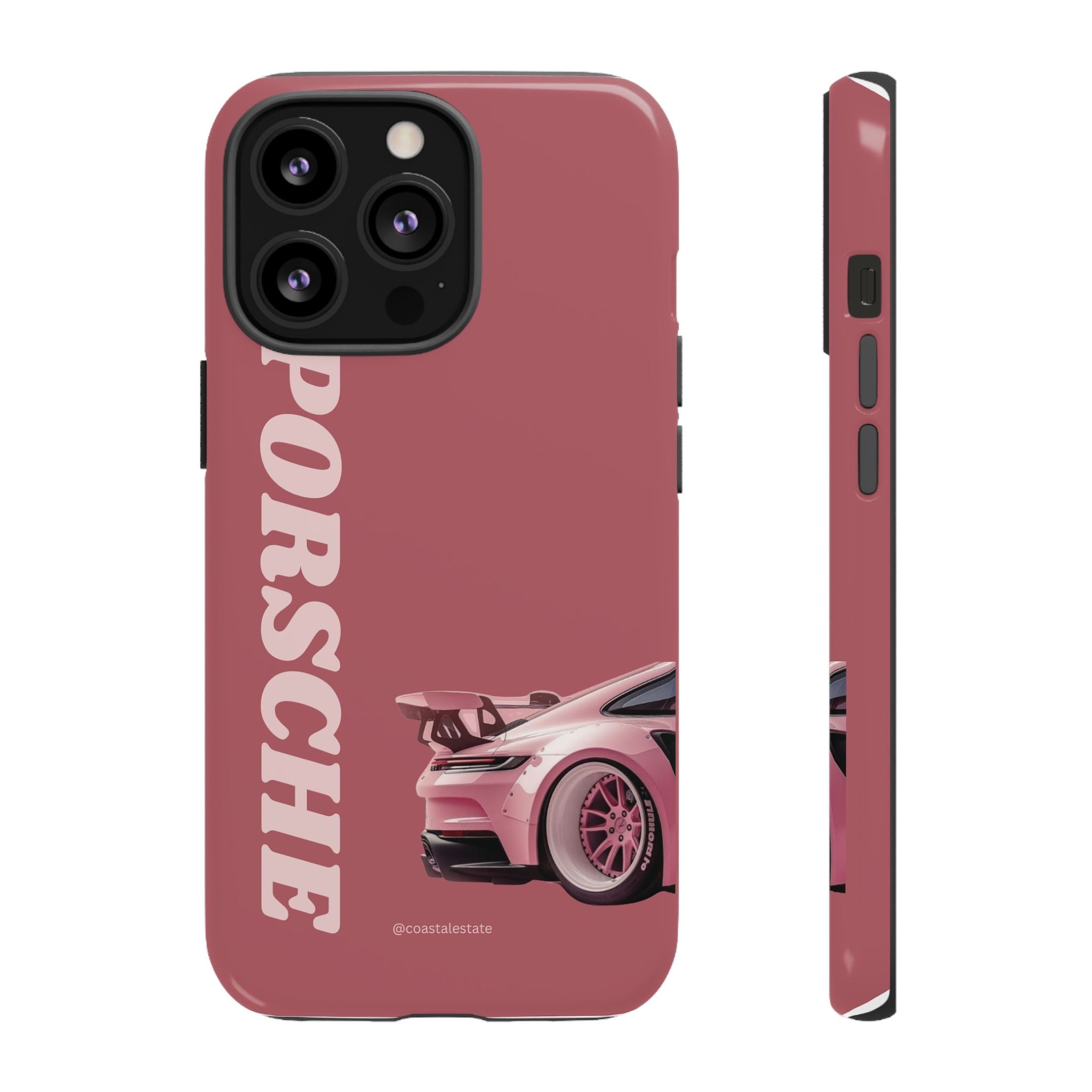 Pink Porsche Graphic Tough Case | Sport Car Phone Cover