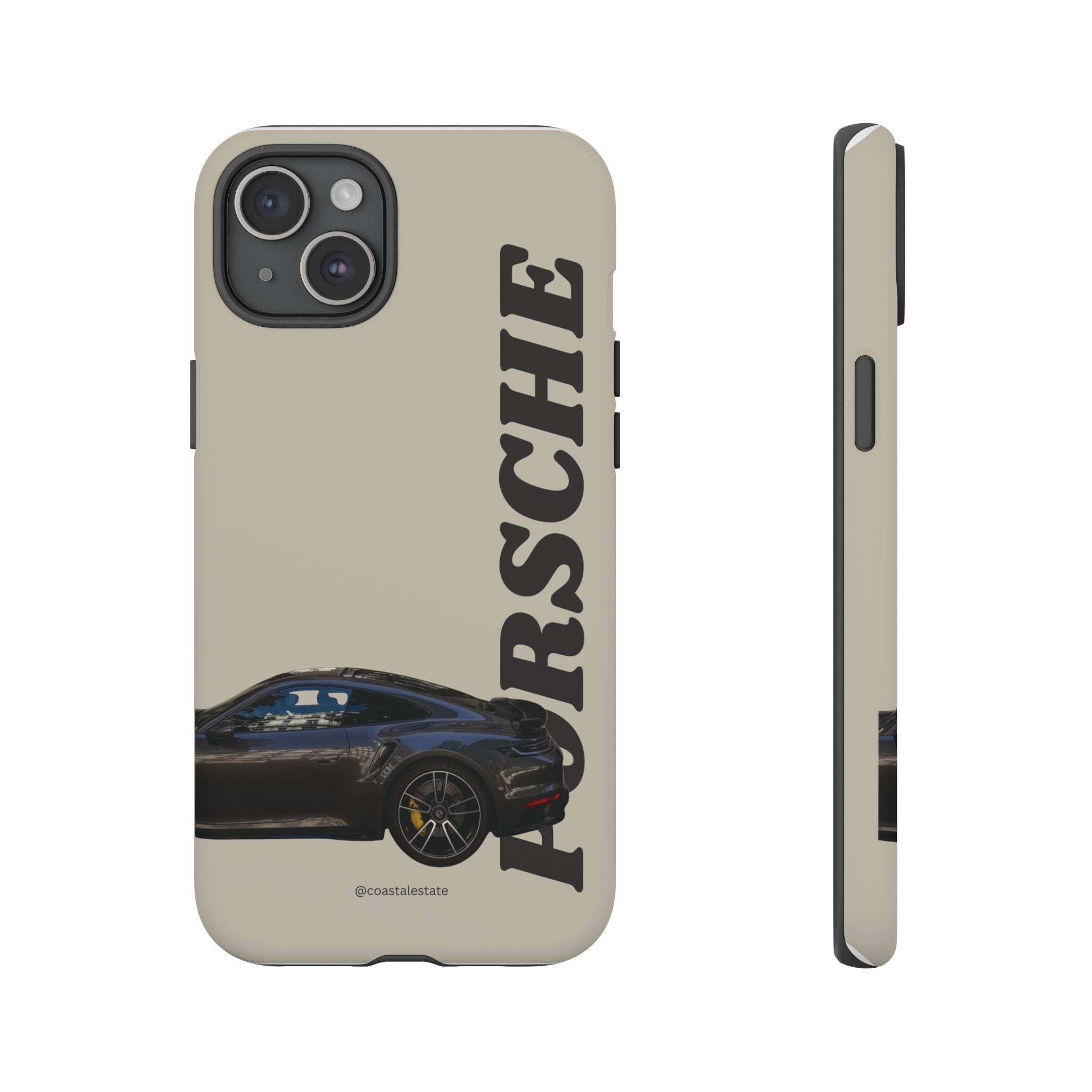 Black Porsche Side Profile Phone Case | Tough Protective Phone Case