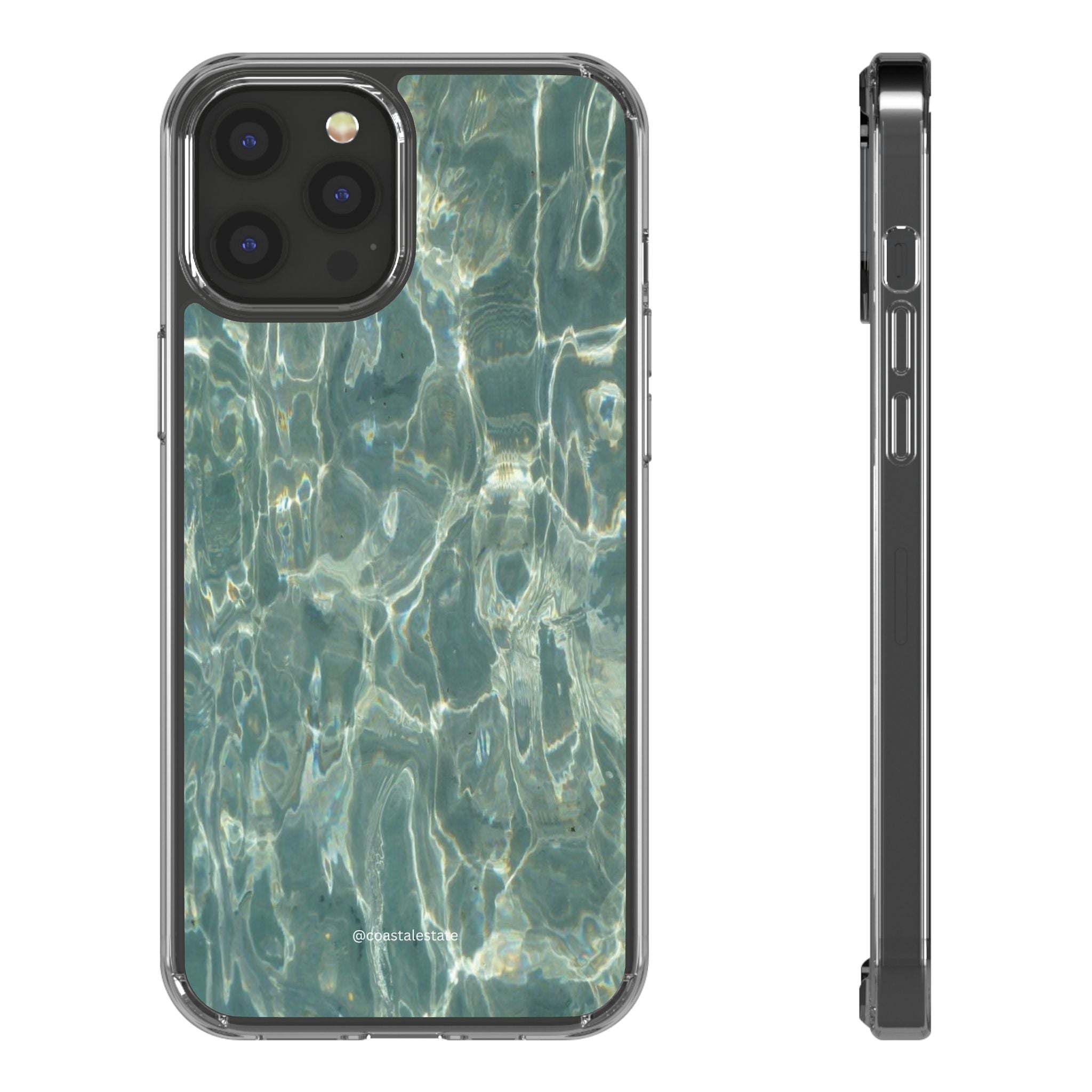 Clear Case — Aqua Pool Water Pattern Phone Case