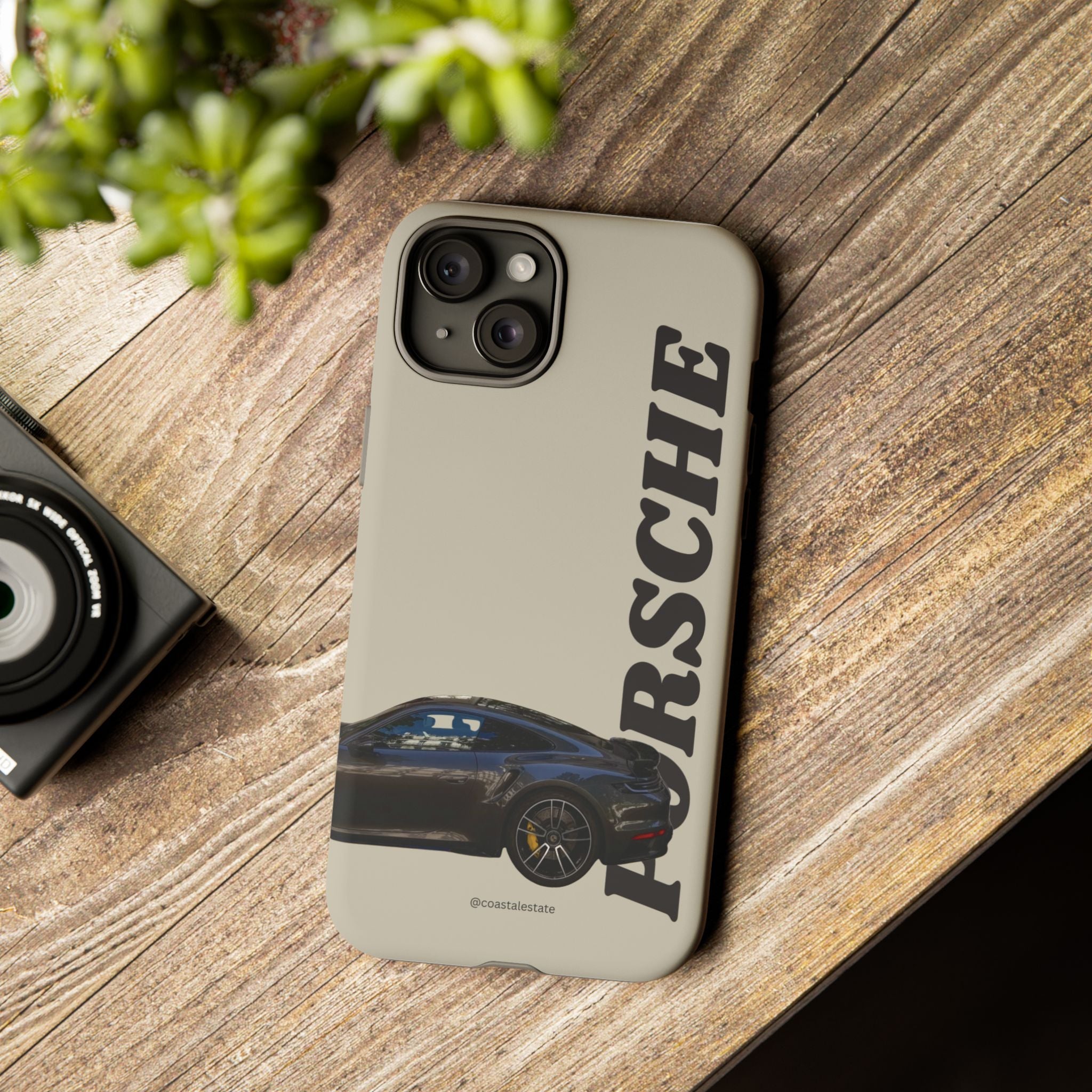 Black Porsche Side Profile Phone Case | Tough Protective Phone Case