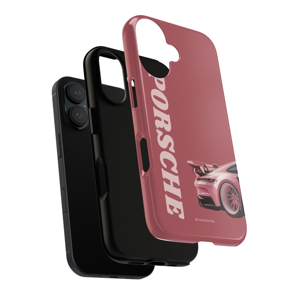 Pink Porsche Graphic Tough Case | Sport Car Phone Cover