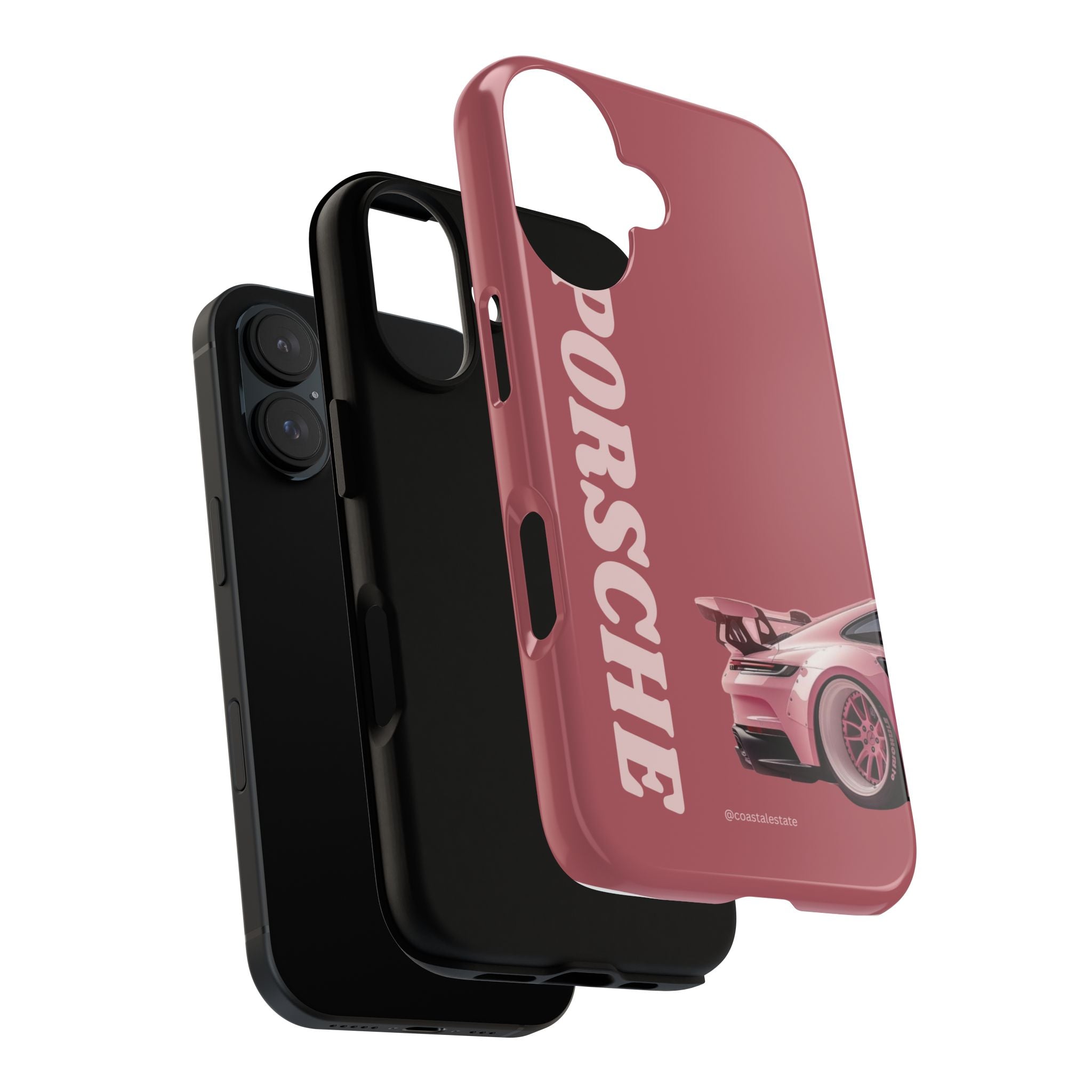 Pink Porsche Graphic Tough Case | Sport Car Phone Cover