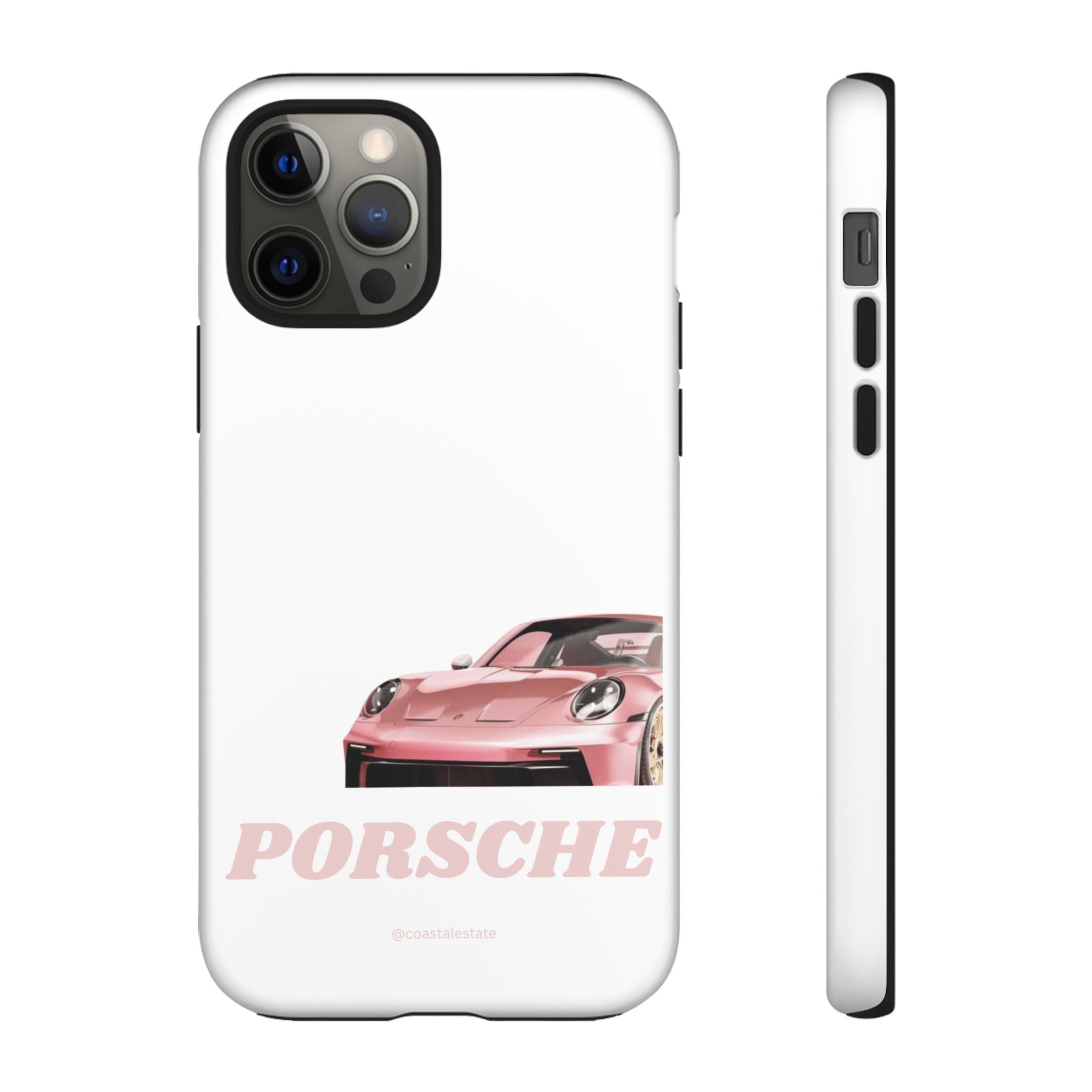 Porsche Pink Sports Car Phone Case - Stylish Automotive iPhone Cover