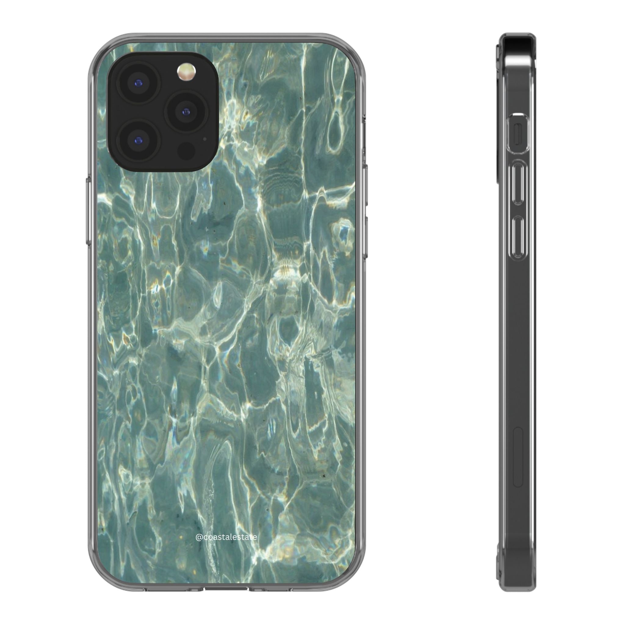 Clear Case — Aqua Pool Water Pattern Phone Case