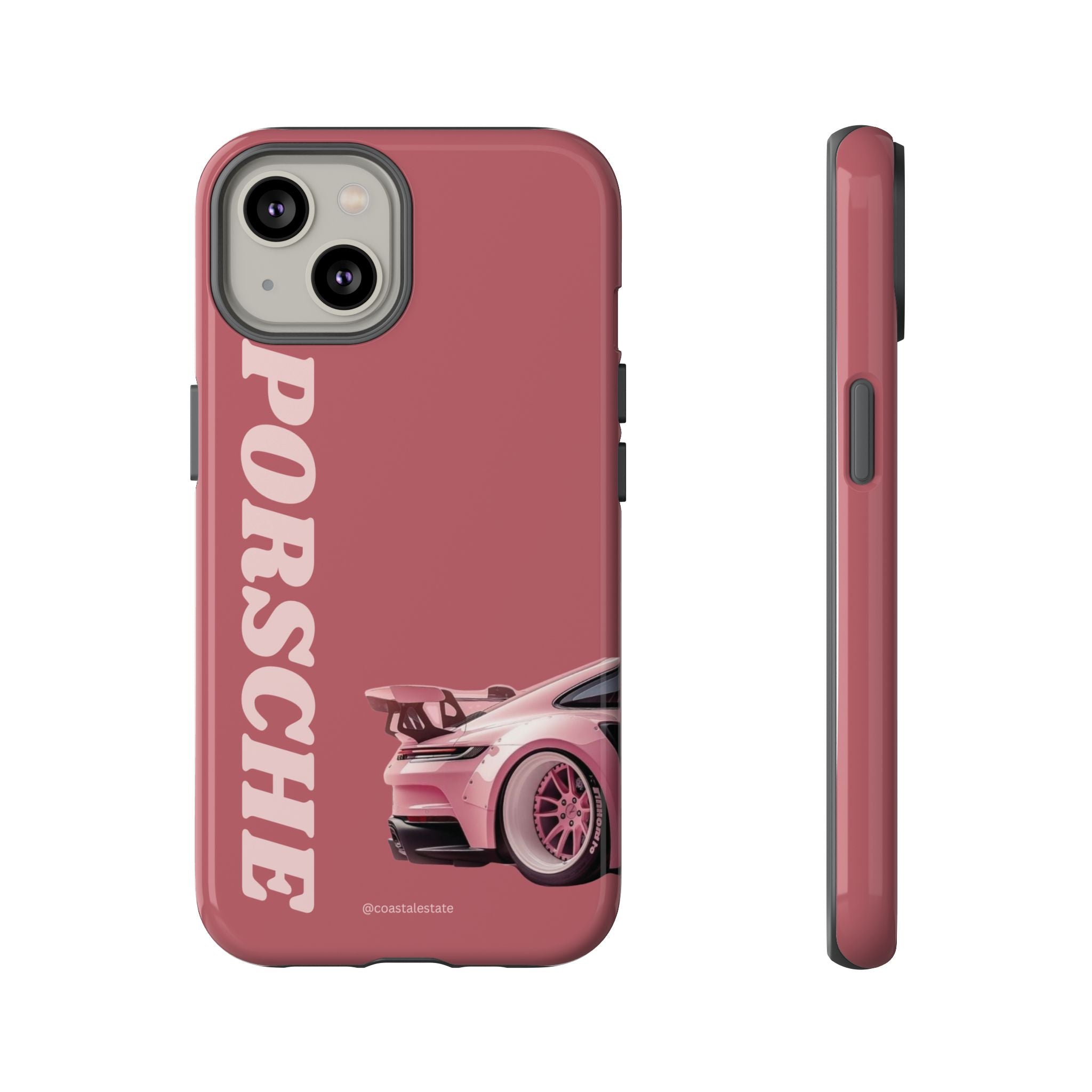 Pink Porsche Graphic Tough Case | Sport Car Phone Cover