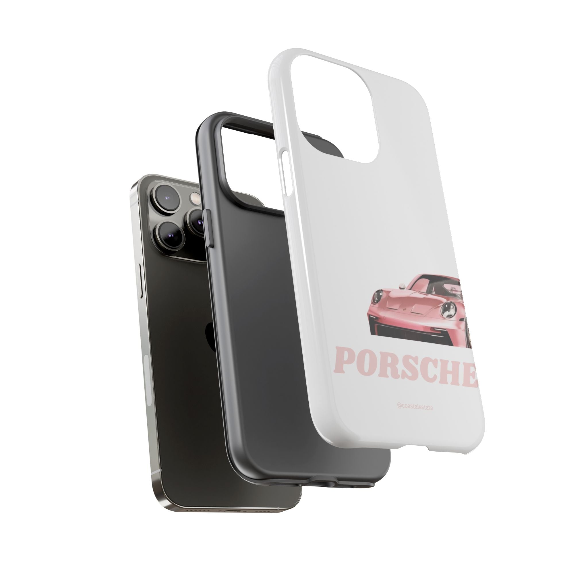 Porsche Pink Sports Car Phone Case - Stylish Automotive iPhone Cover