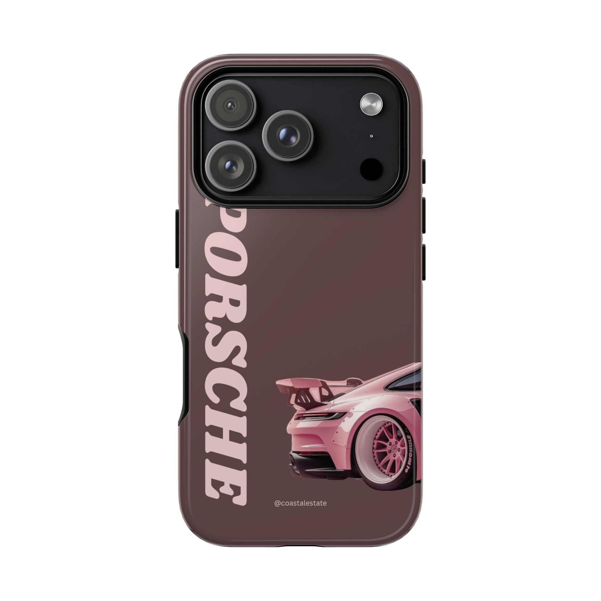 Pink Porsche Illustration Phone Case | iPhone Samsung