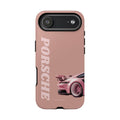 Pink Porsche Illustration phone case | Porsche phone case
