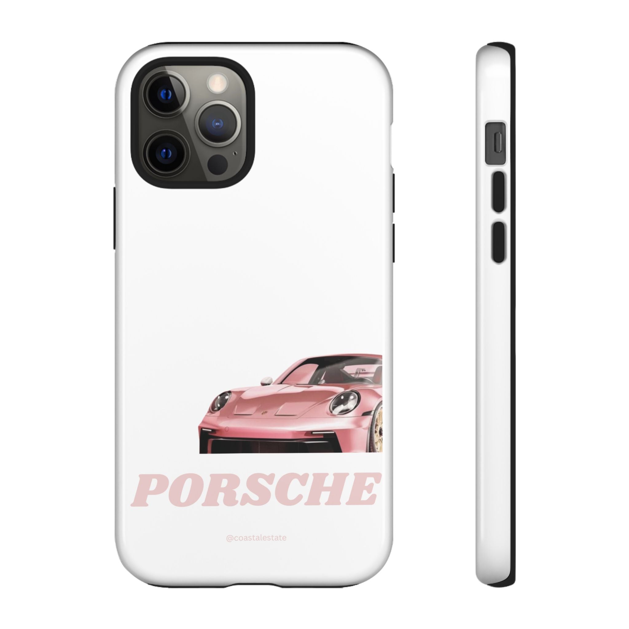 Porsche Pink Sports Car Phone Case - Stylish Automotive iPhone Cover