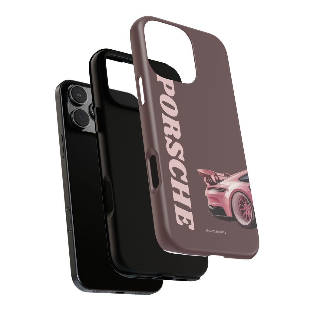 Pink Porsche Illustration Phone Case | iPhone Samsung