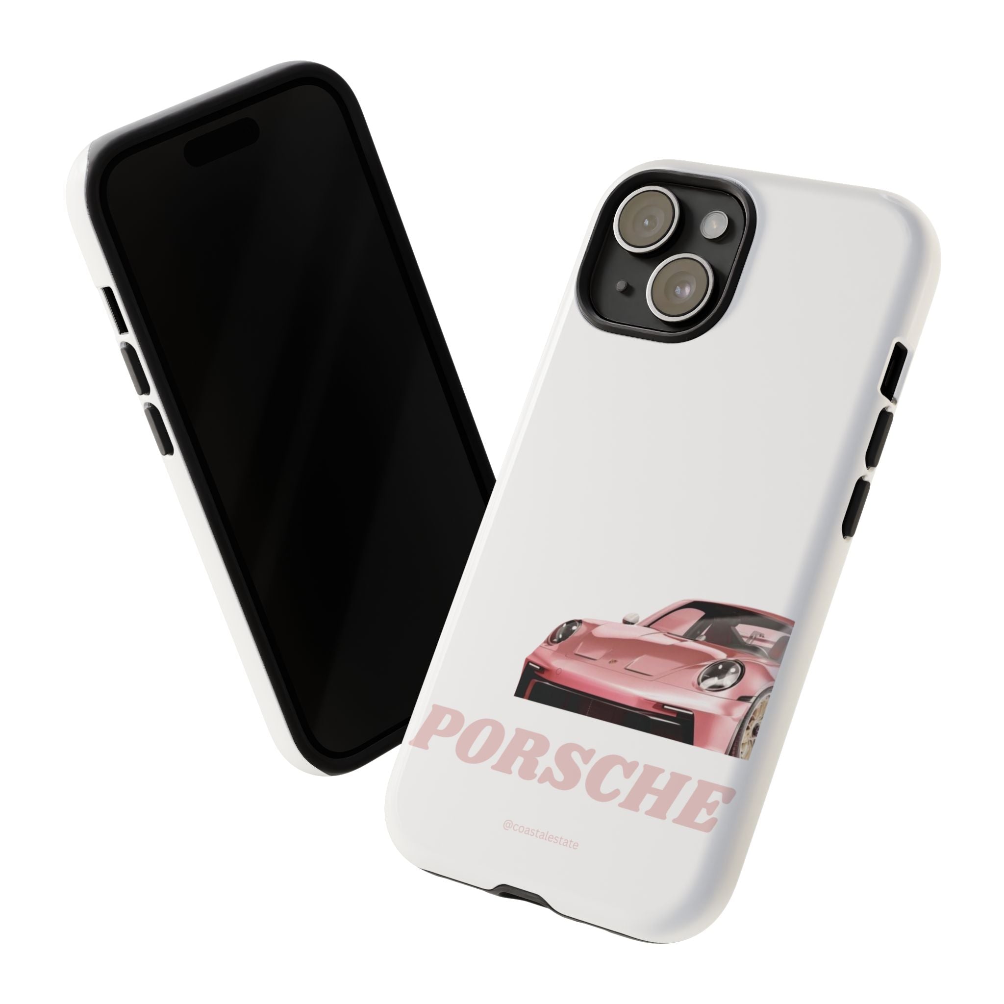 Porsche Pink Sports Car Phone Case - Stylish Automotive iPhone Cover
