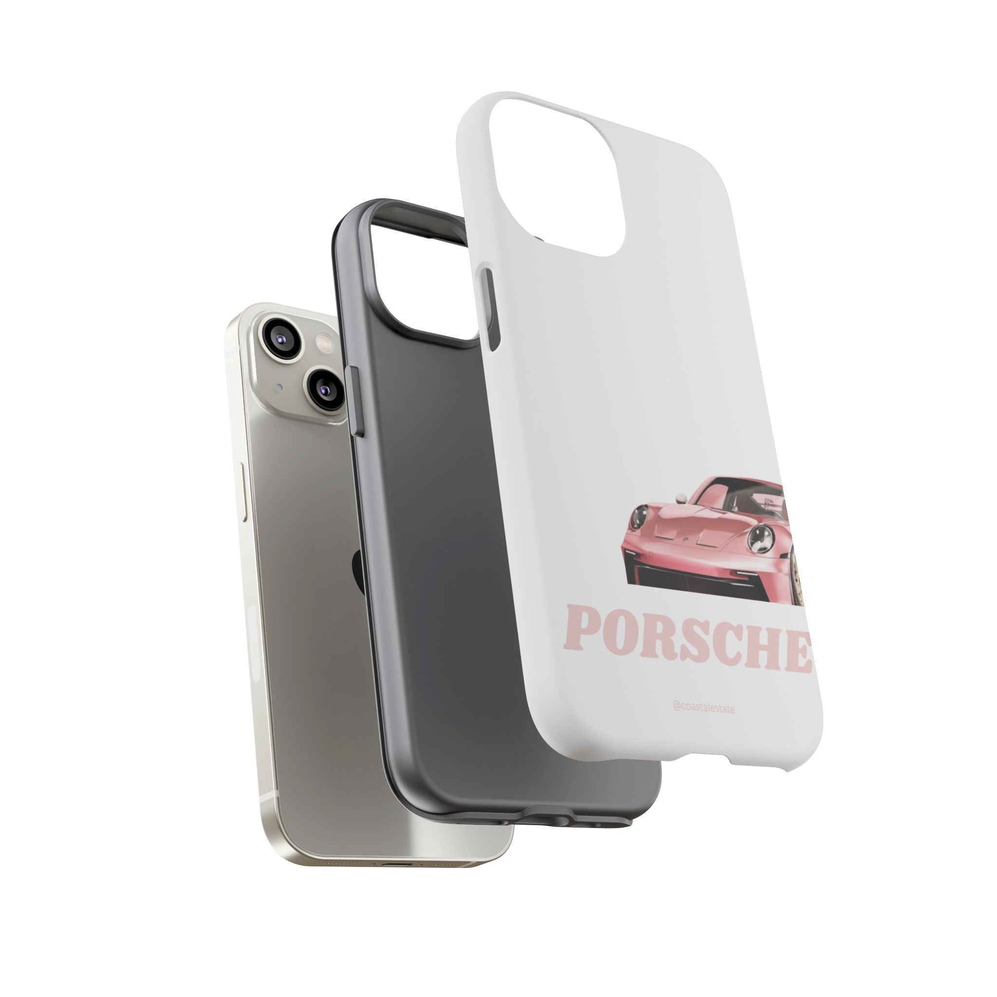 Porsche Pink Sports Car Phone Case - Stylish Automotive iPhone Cover