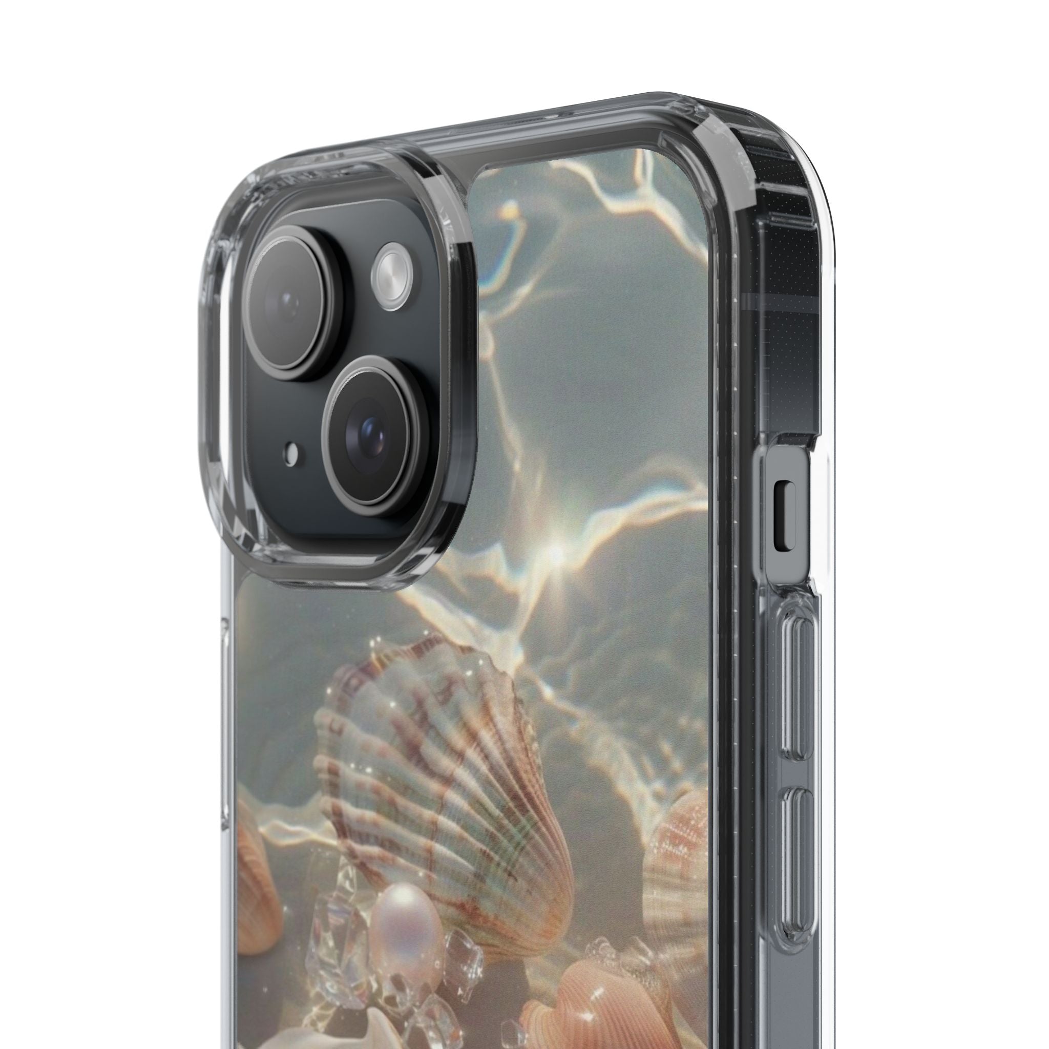 Seashell Pearl Clear Phone Case