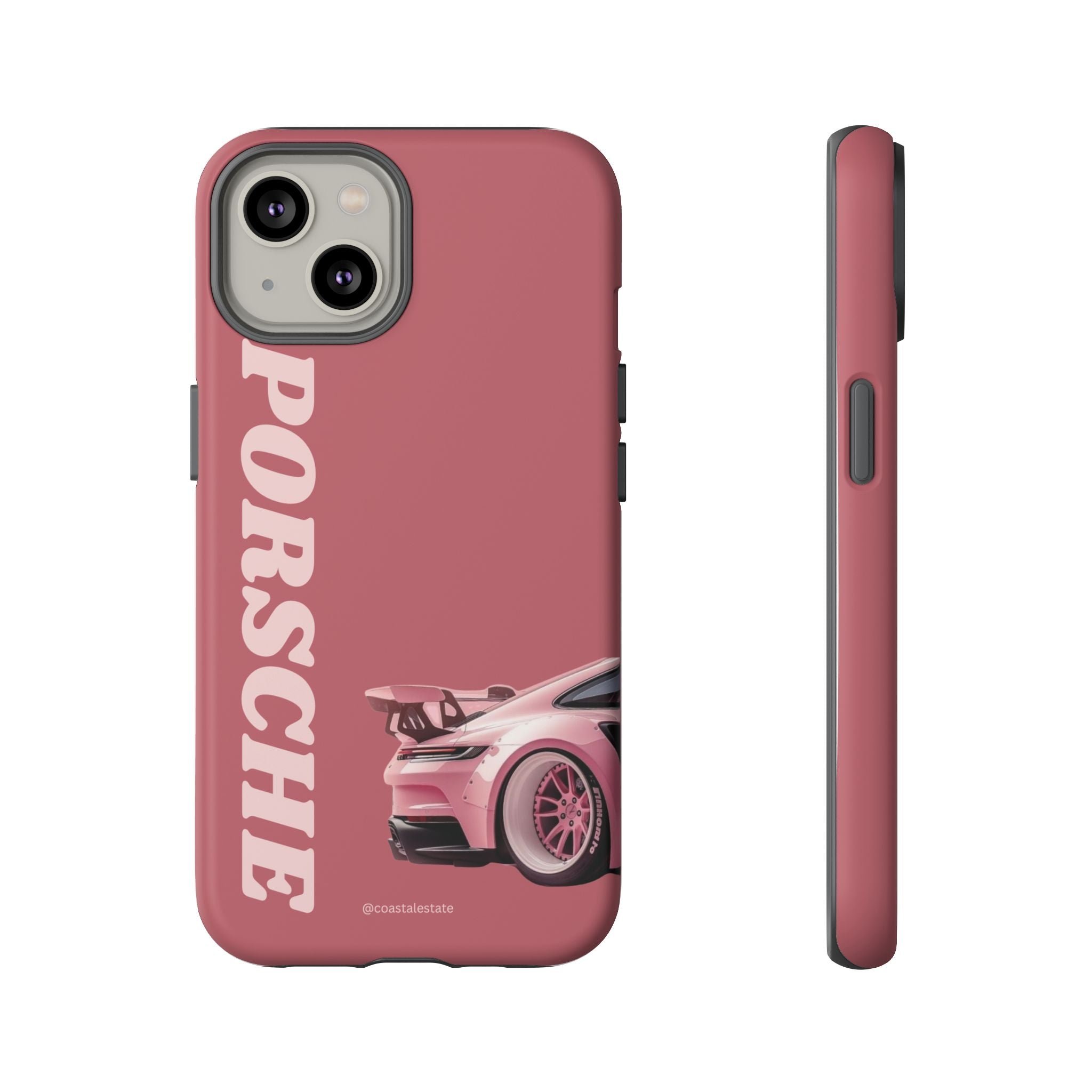 Pink Porsche Graphic Tough Case | Sport Car Phone Cover