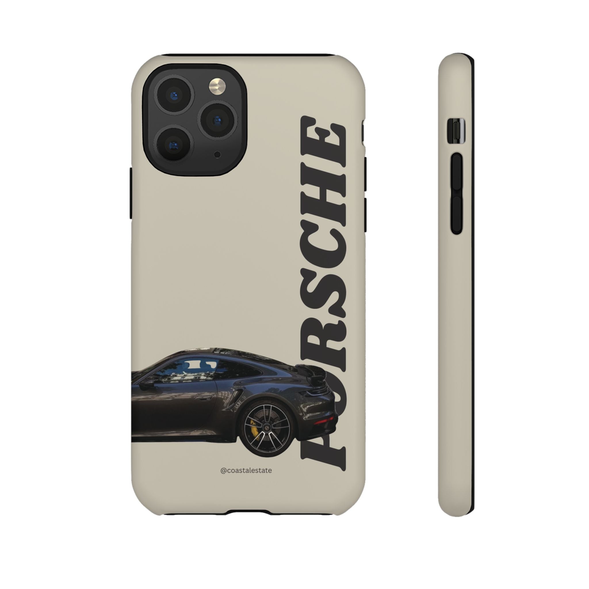 Black Porsche Side Profile Phone Case | Tough Protective Phone Case
