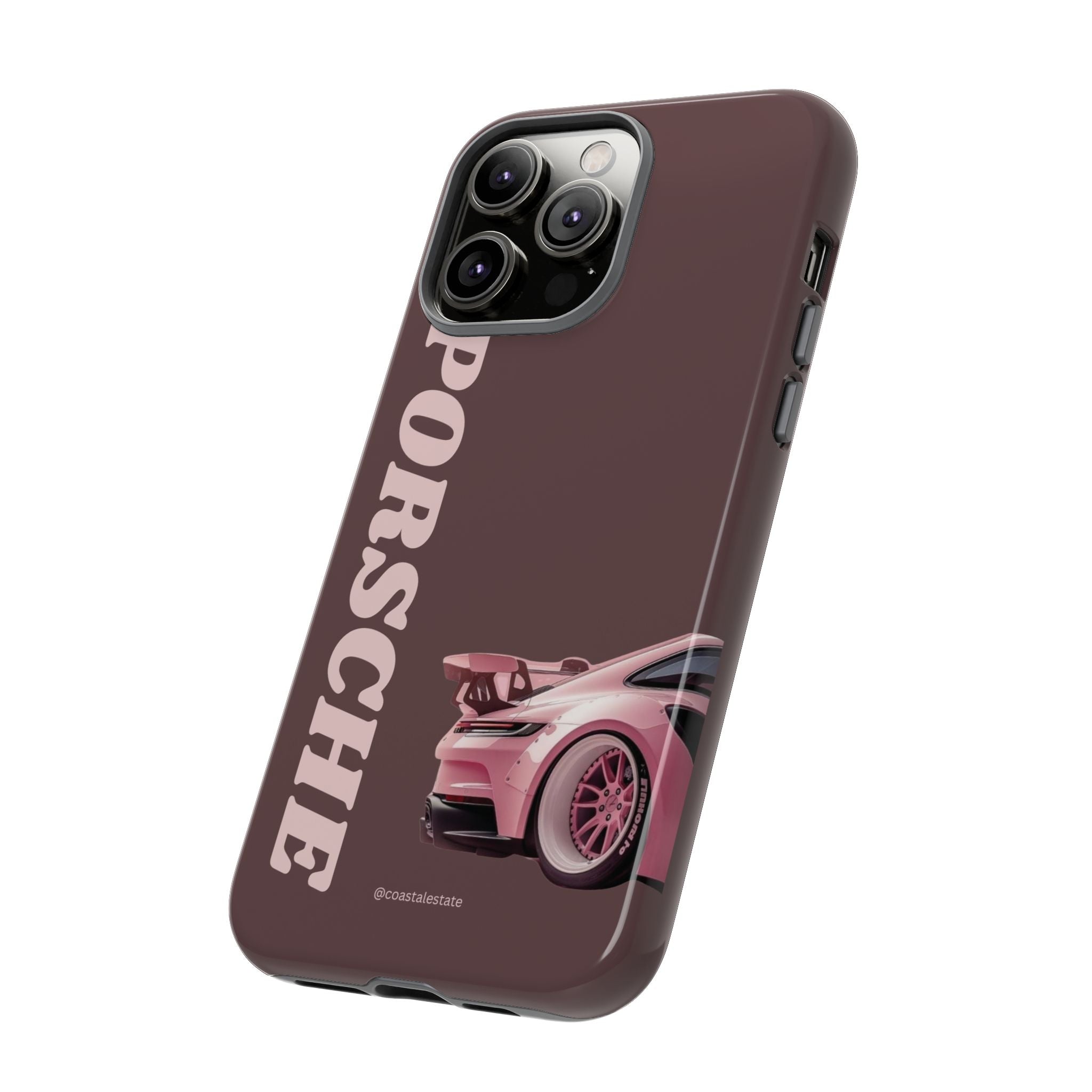 Pink Porsche Illustration Phone Case | iPhone Samsung