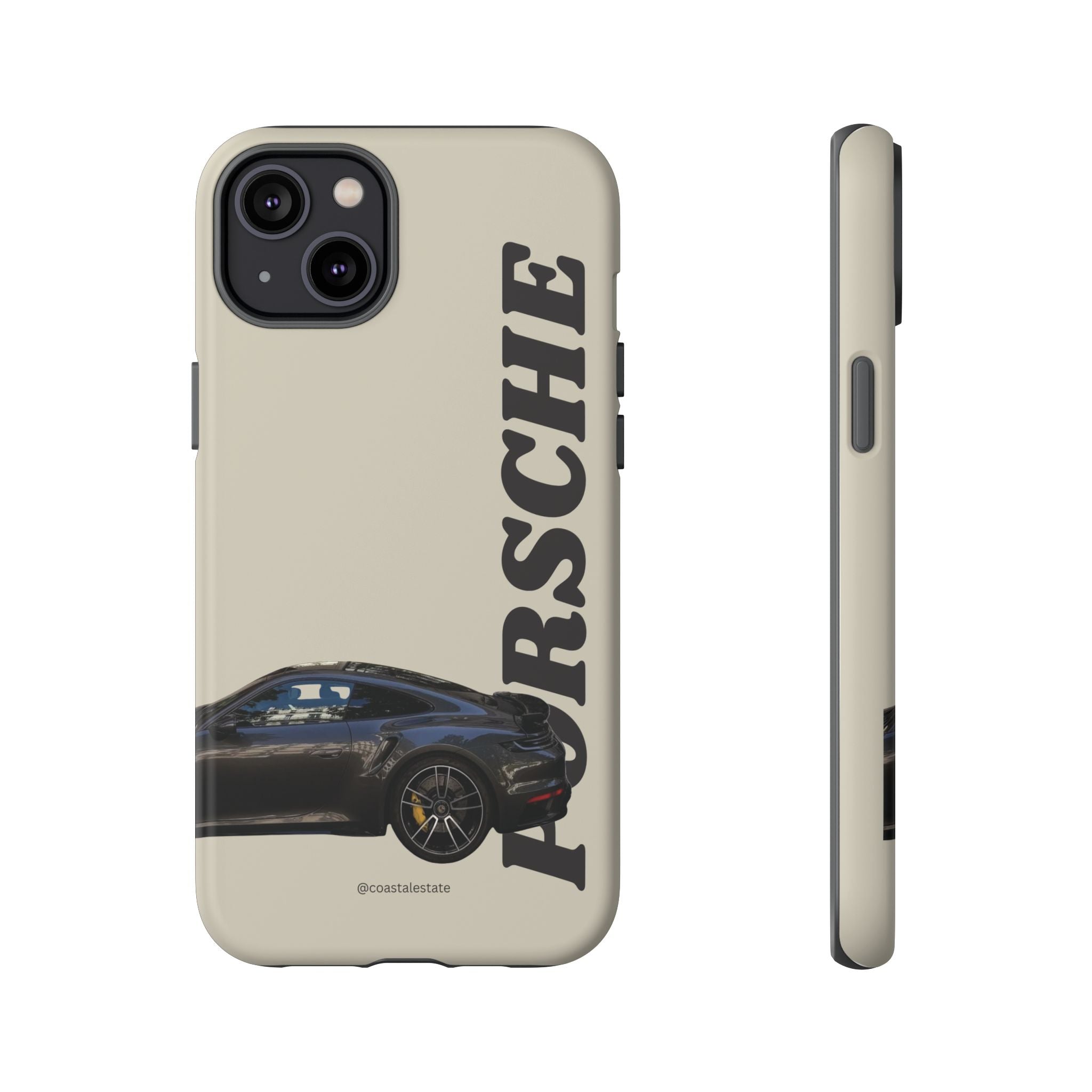 Black Porsche Side Profile Phone Case | Tough Protective Phone Case