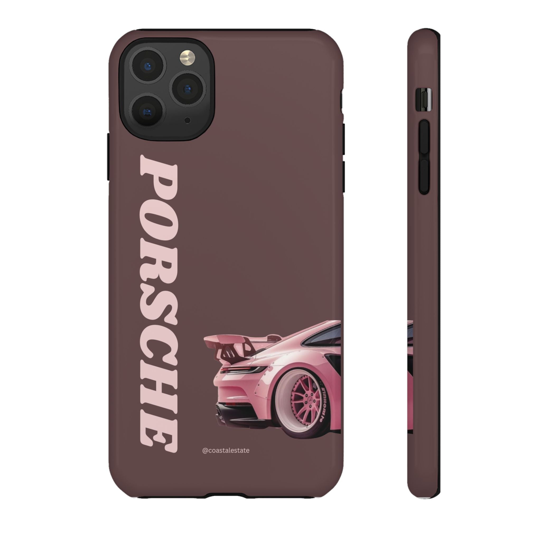 Pink Porsche Illustration Phone Case | iPhone Samsung