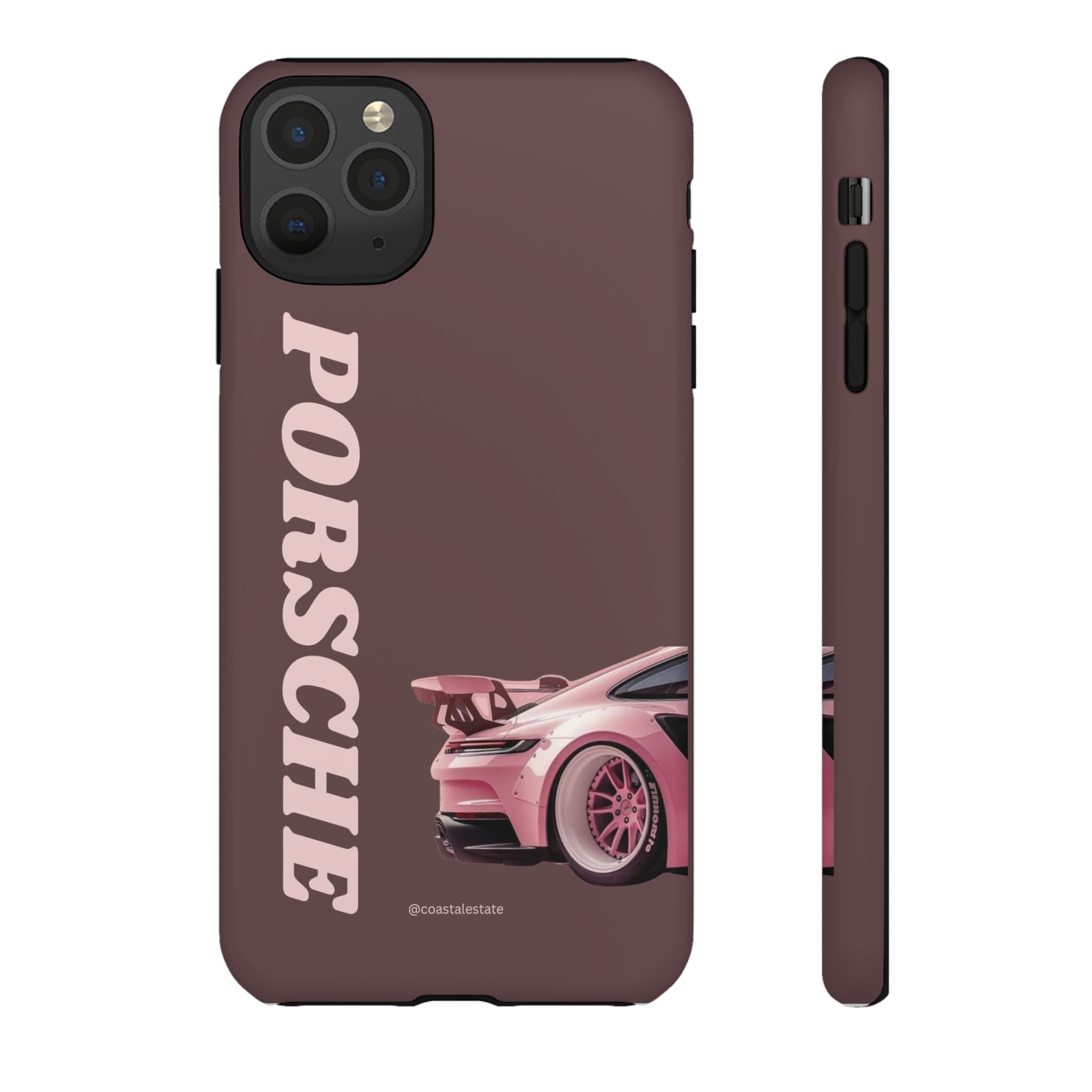 Pink Porsche Illustration Phone Case | iPhone Samsung