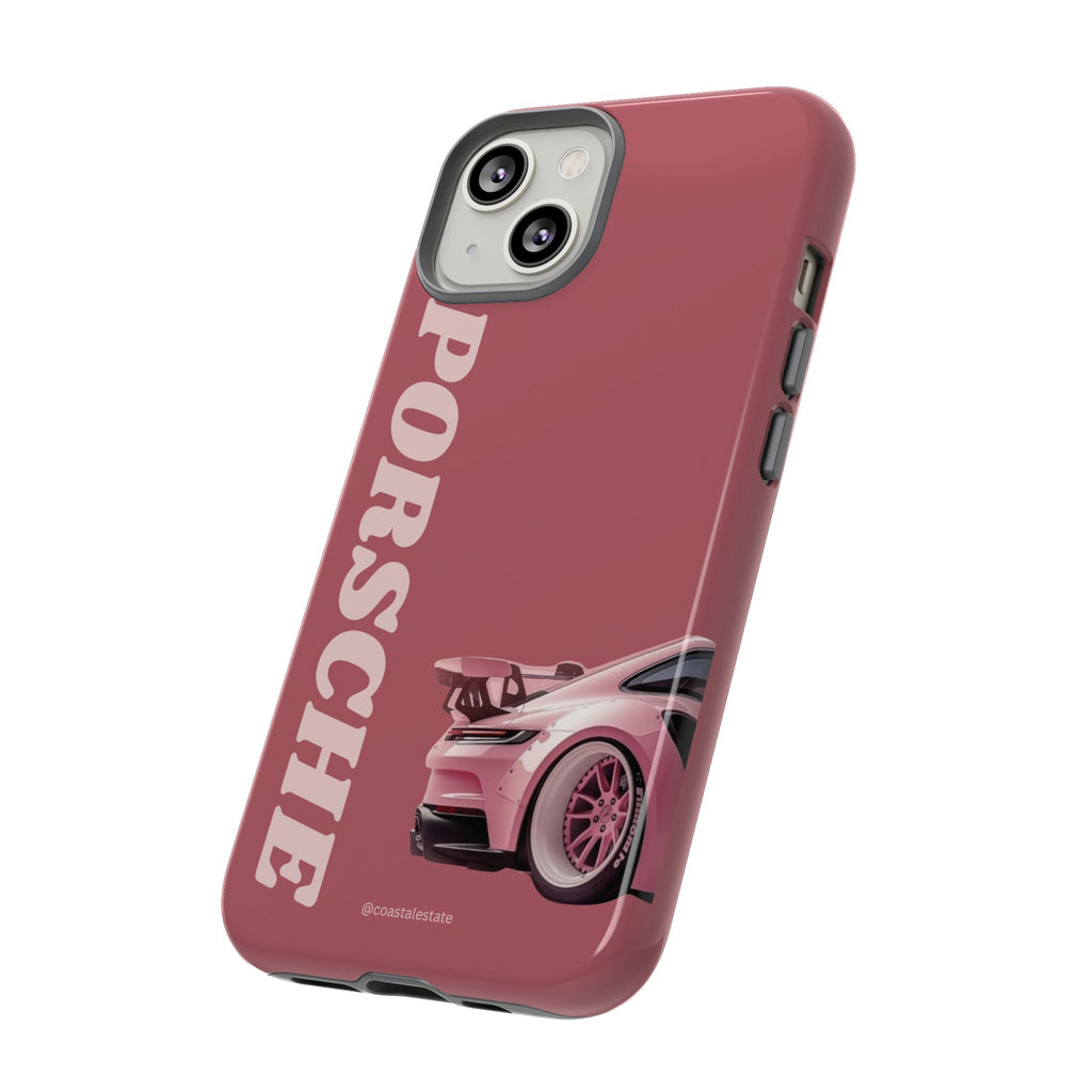 Pink Porsche Graphic Tough Case | Sport Car Phone Cover