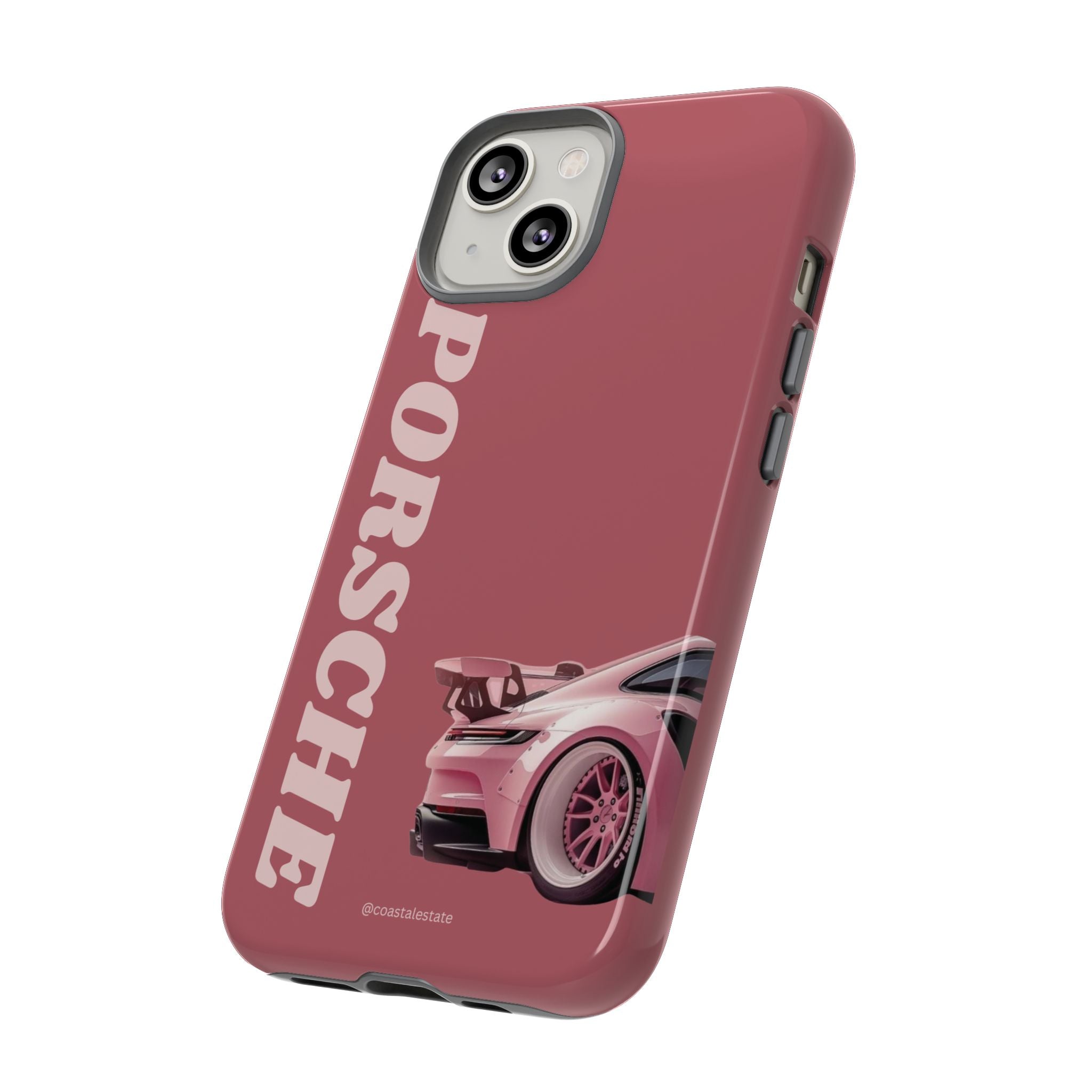 Pink Porsche Graphic Tough Case | Sport Car Phone Cover