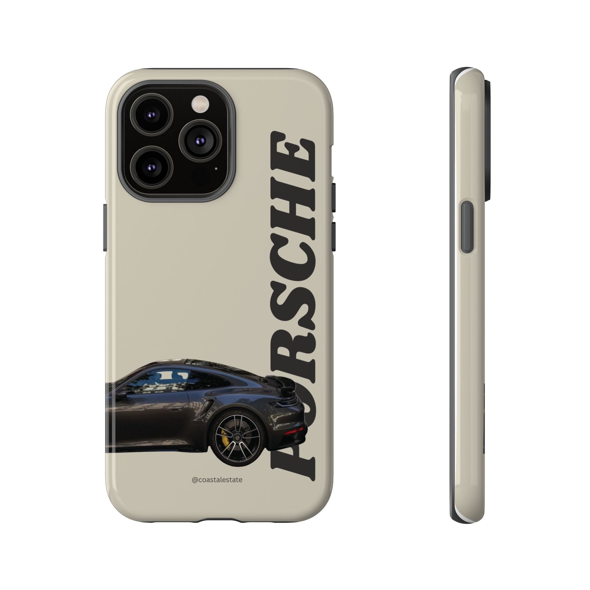 Black Porsche Side Profile Phone Case | Tough Protective Phone Case