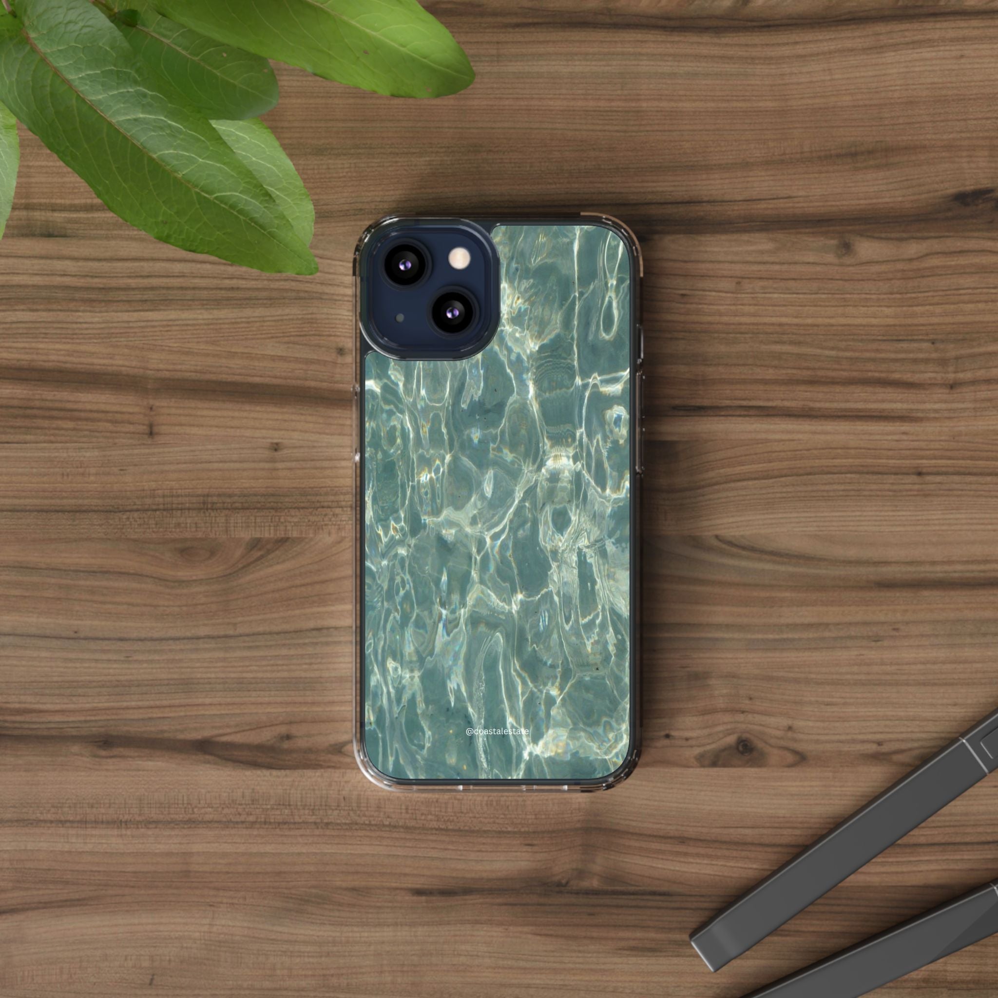 Clear Case — Aqua Pool Water Pattern Phone Case