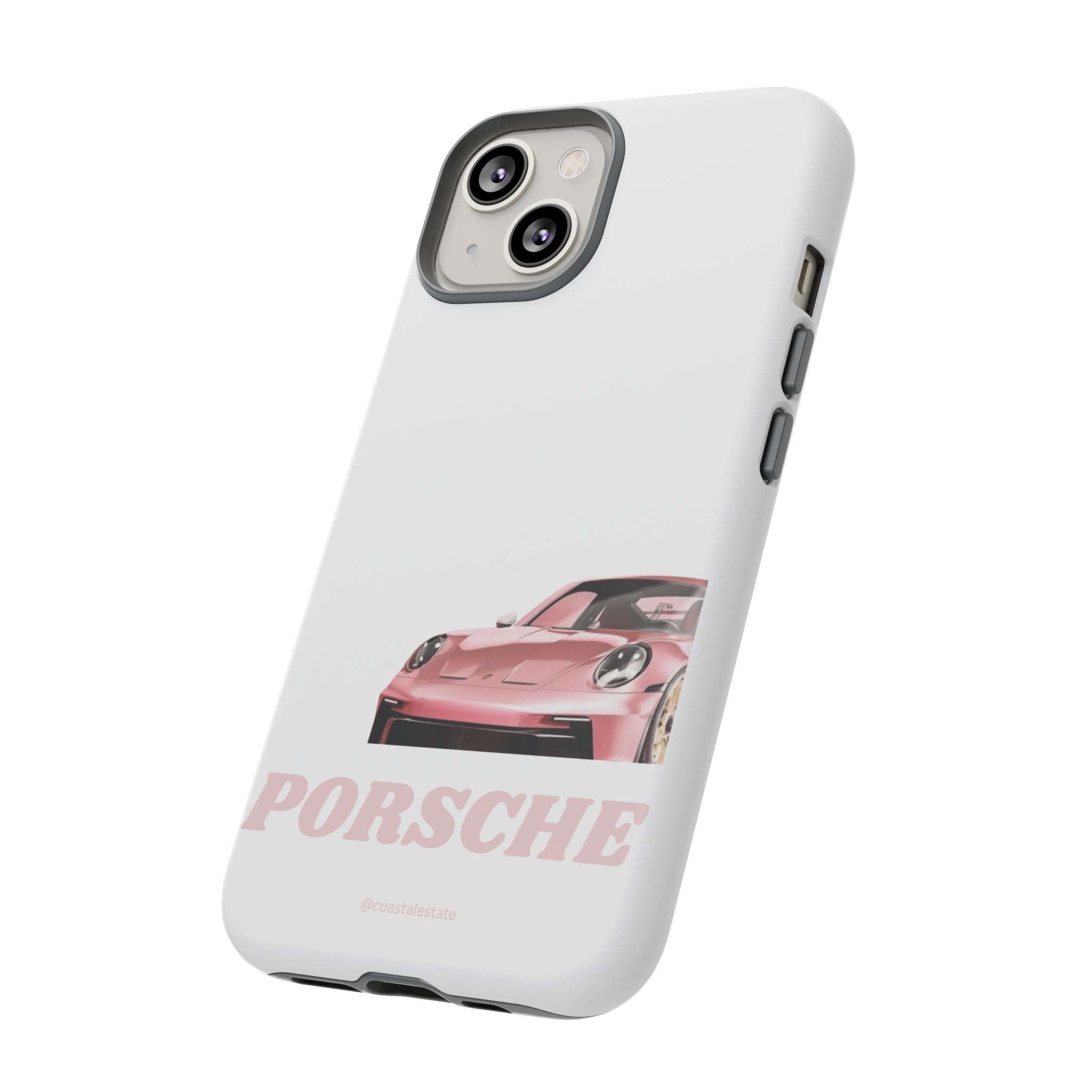 Porsche Pink Sports Car Phone Case - Stylish Automotive iPhone Cover