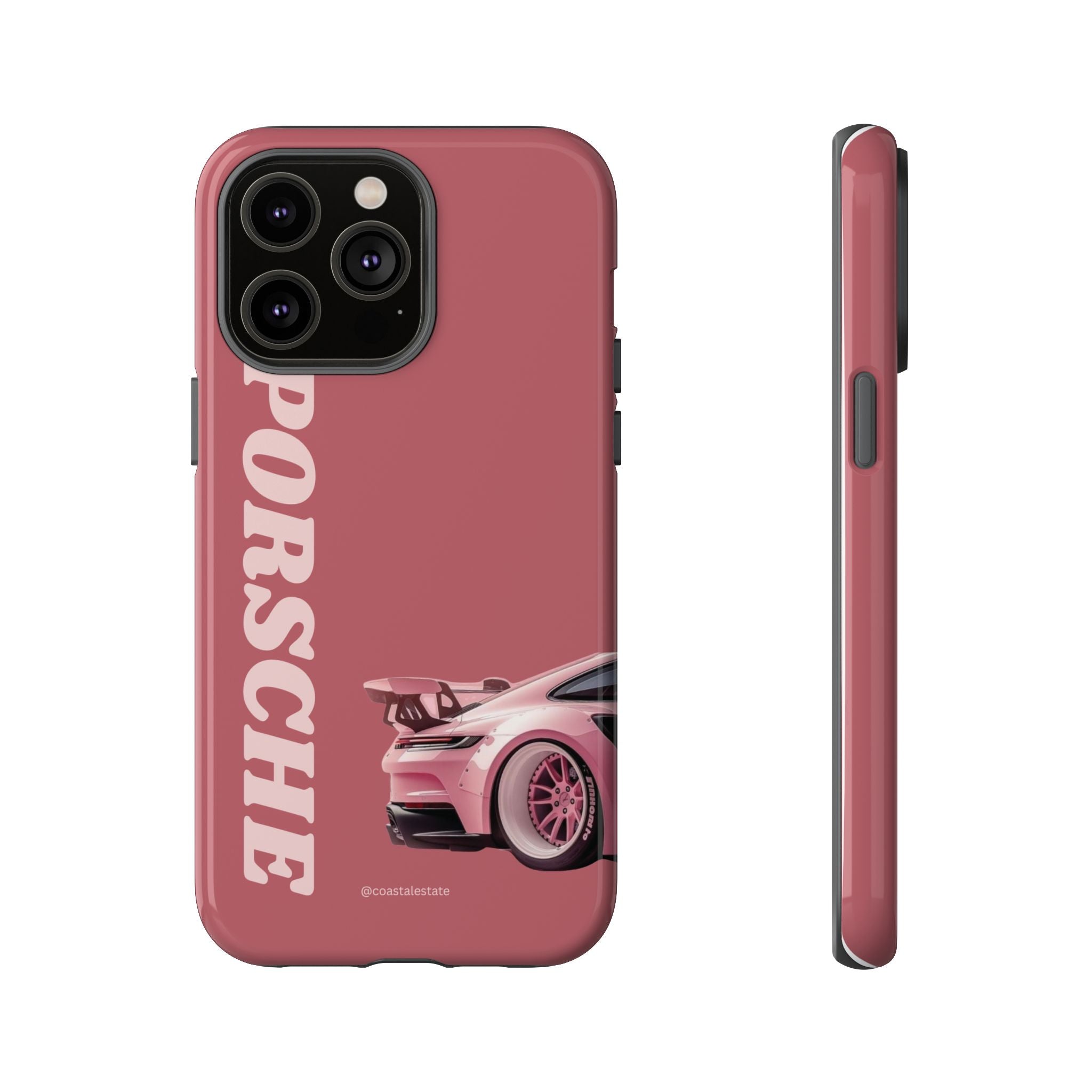 Pink Porsche Graphic Tough Case | Sport Car Phone Cover