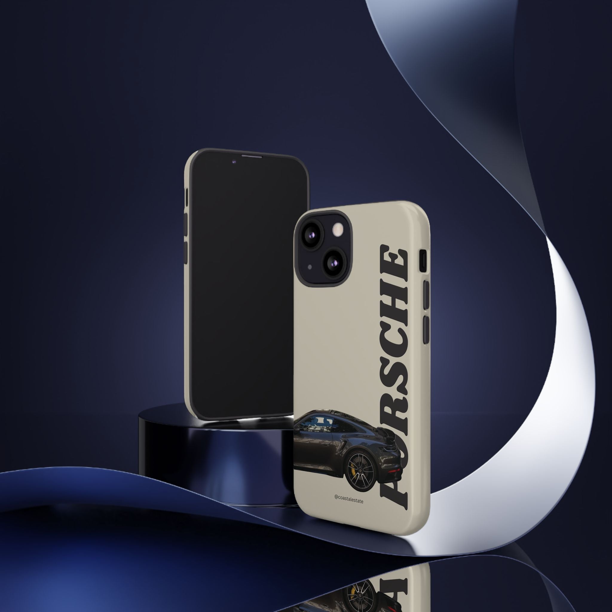 Black Porsche Side Profile Phone Case | Tough Protective Phone Case