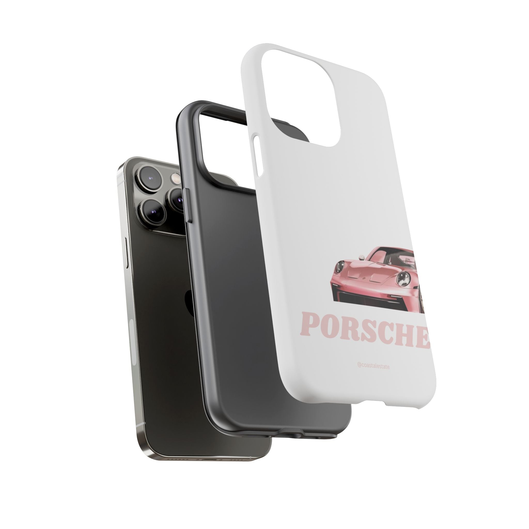Porsche Pink Sports Car Phone Case - Stylish Automotive iPhone Cover