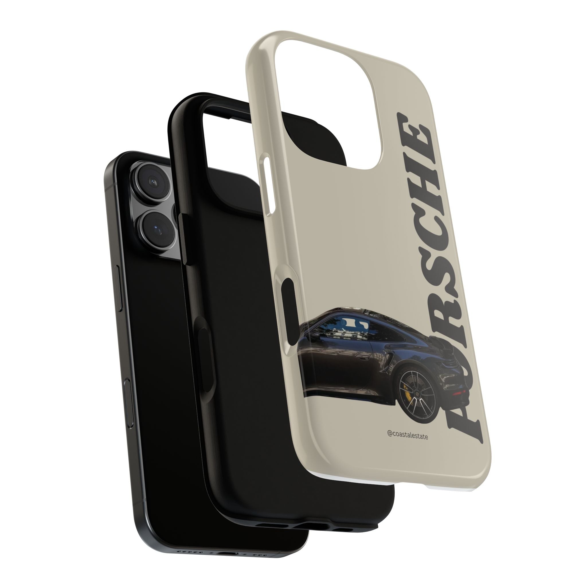 Black Porsche Side Profile Phone Case | Tough Protective Phone Case