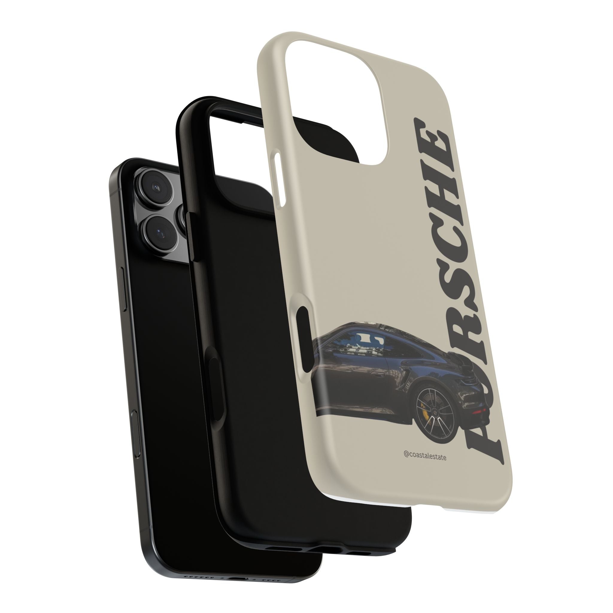 Black Porsche Side Profile Phone Case | Tough Protective Phone Case