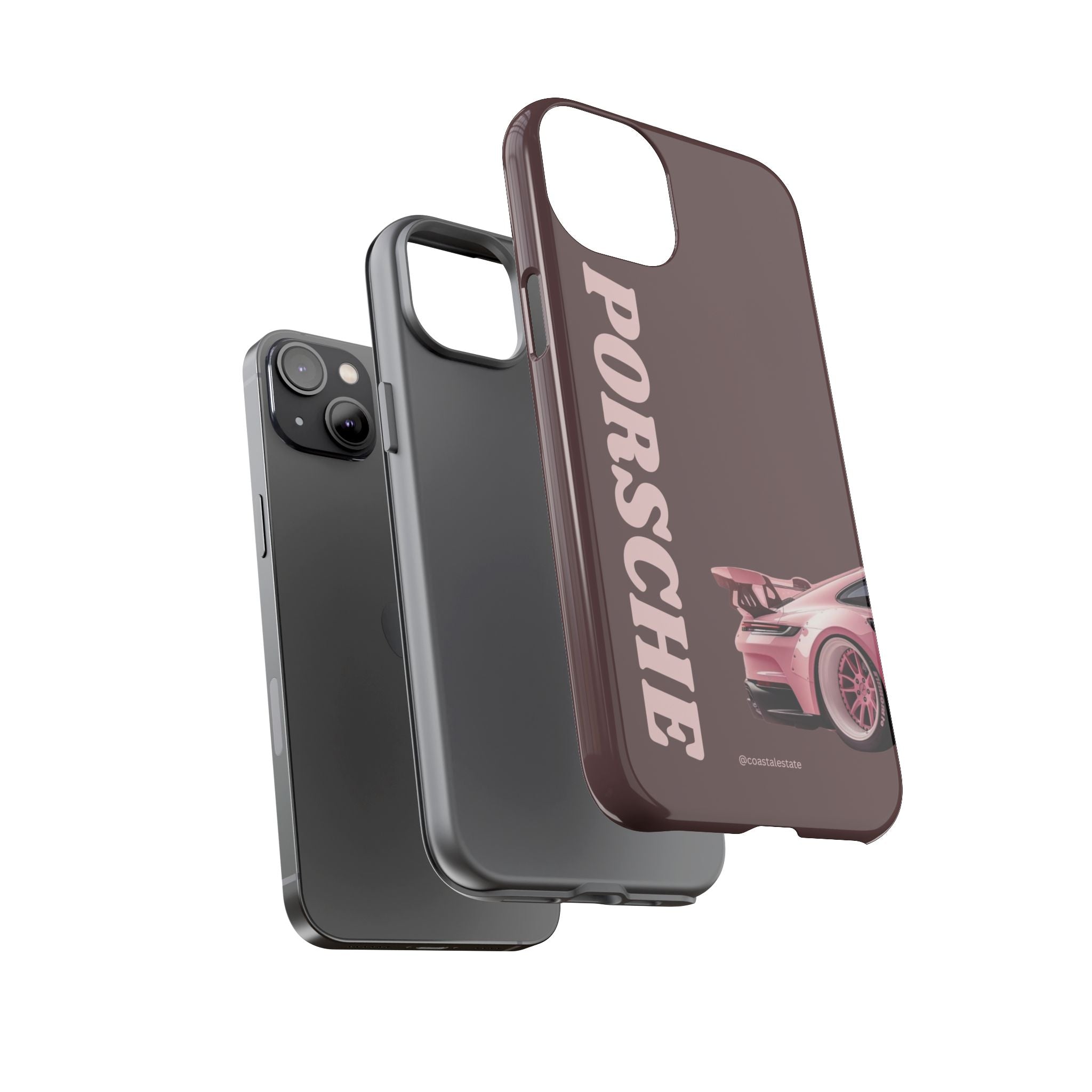 Pink Porsche Illustration Phone Case | iPhone Samsung