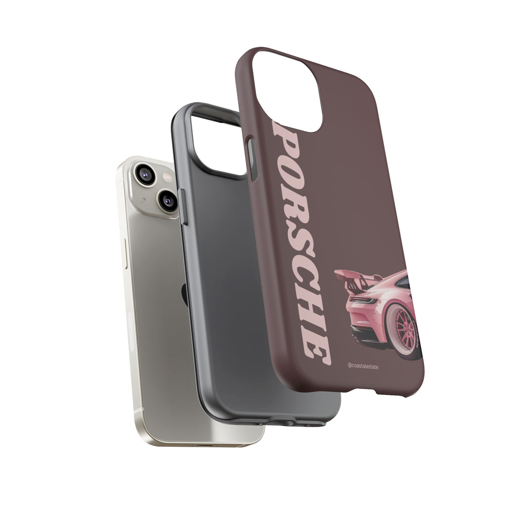 Pink Porsche Illustration Phone Case | iPhone Samsung