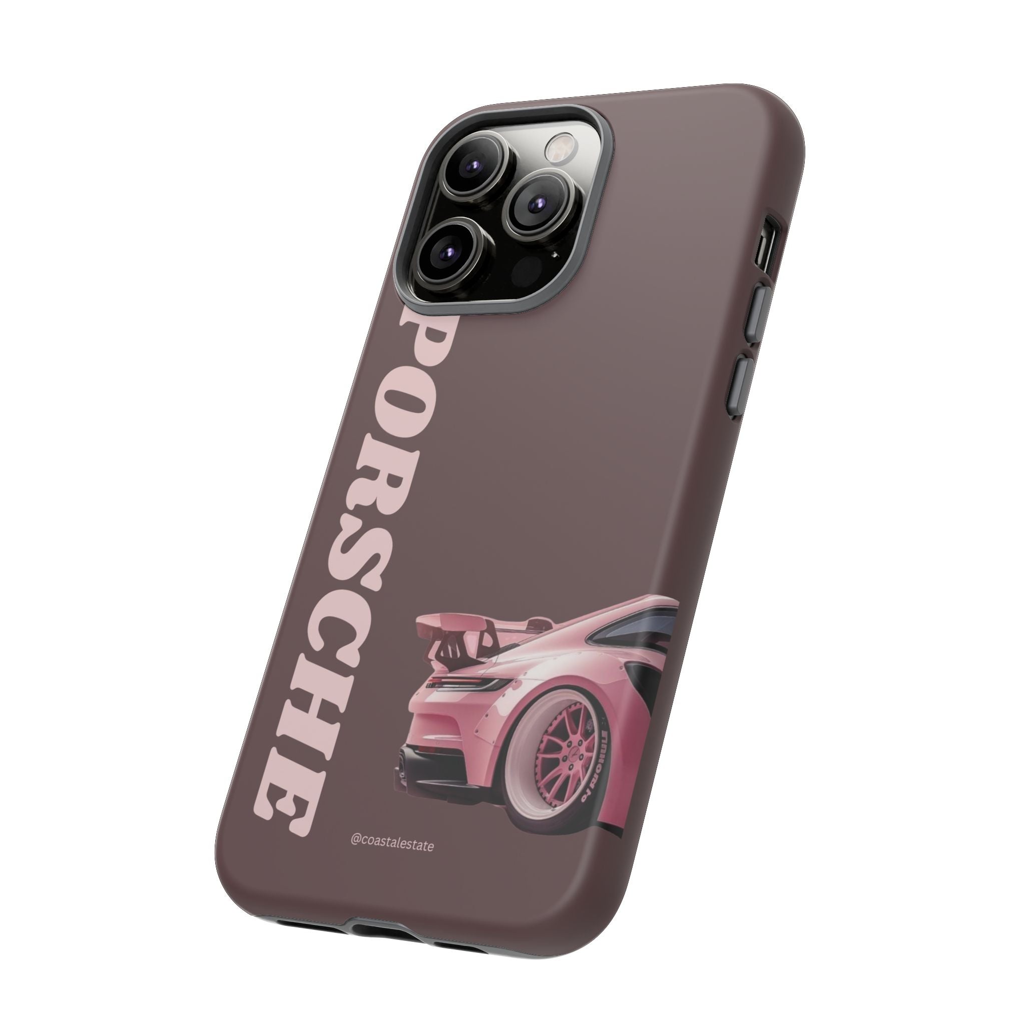 Pink Porsche Illustration Phone Case | iPhone Samsung