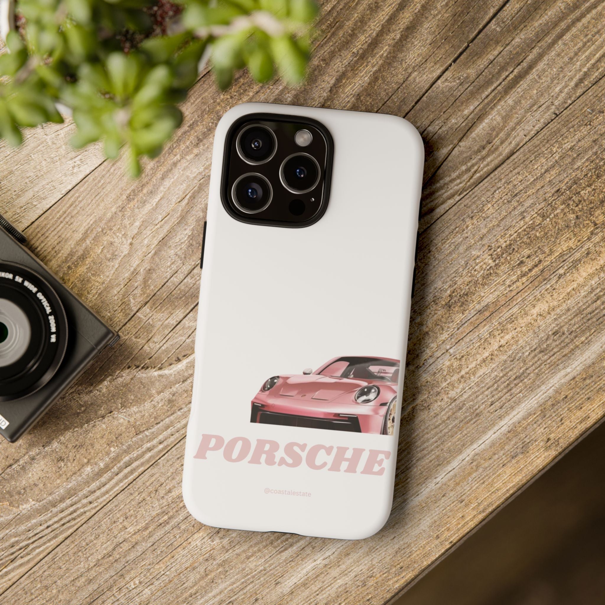 Porsche Pink Sports Car Phone Case - Stylish Automotive iPhone Cover