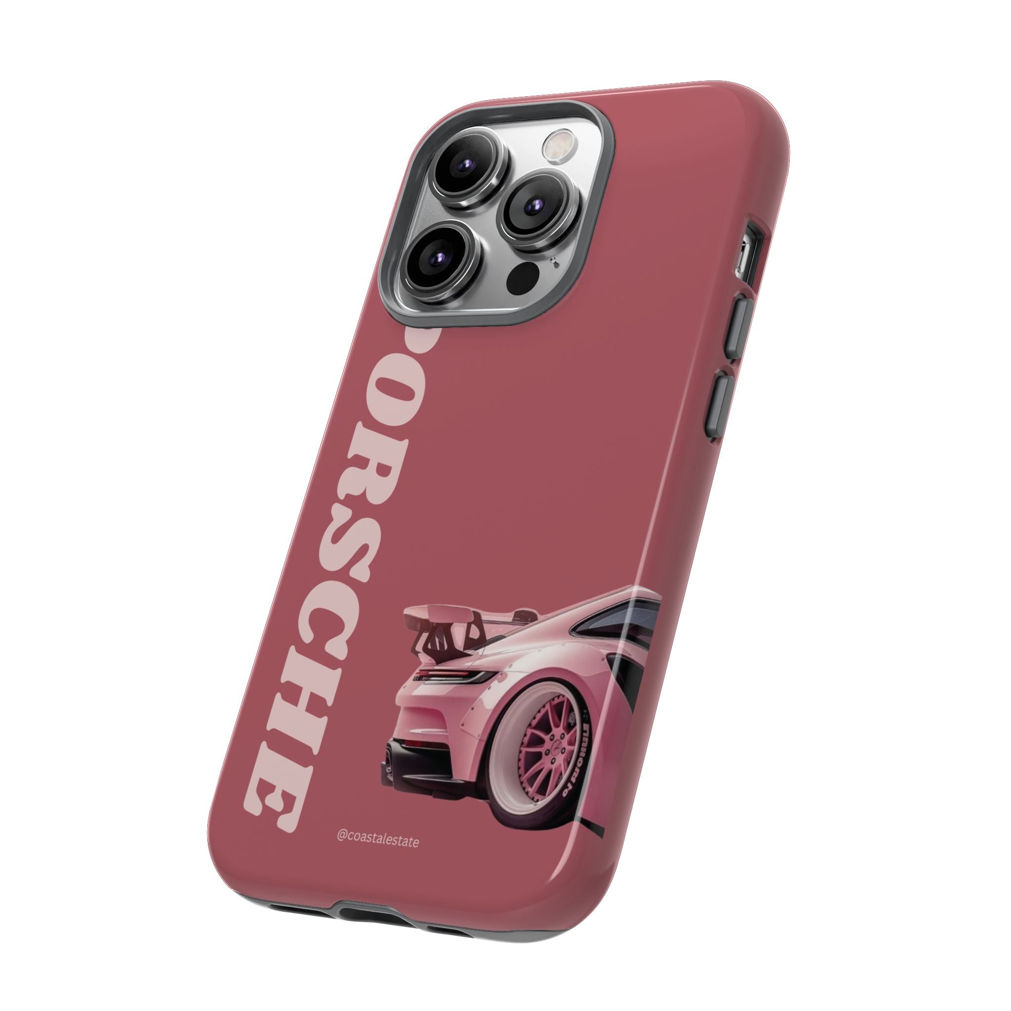 Pink Porsche Graphic Tough Case | Sport Car Phone Cover