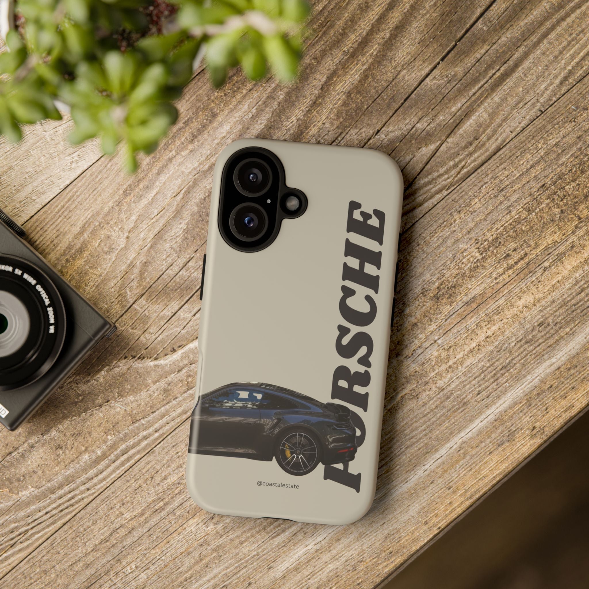 Black Porsche Side Profile Phone Case | Tough Protective Phone Case